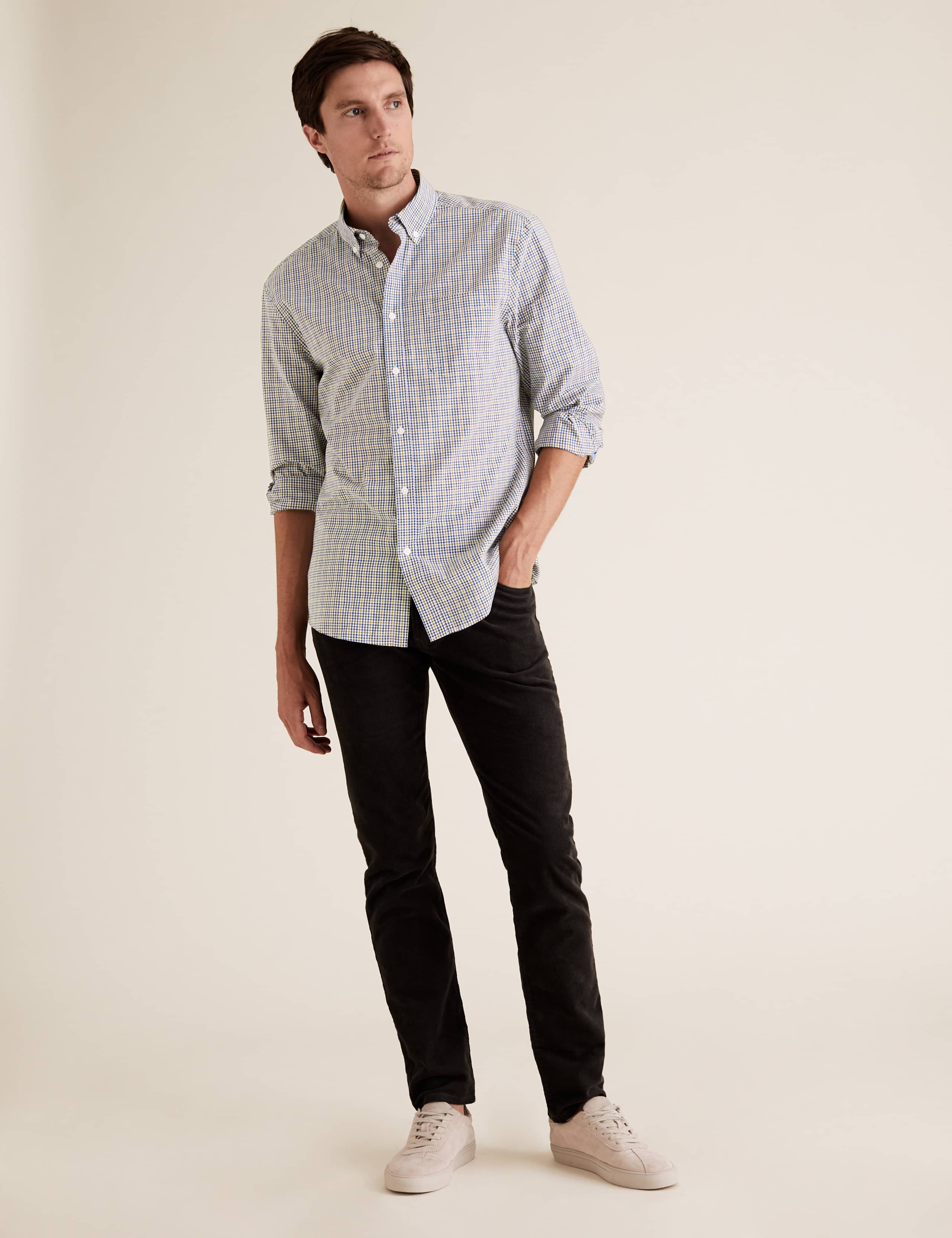 Pure Cotton Gingham Checked Shirt 3 of 4