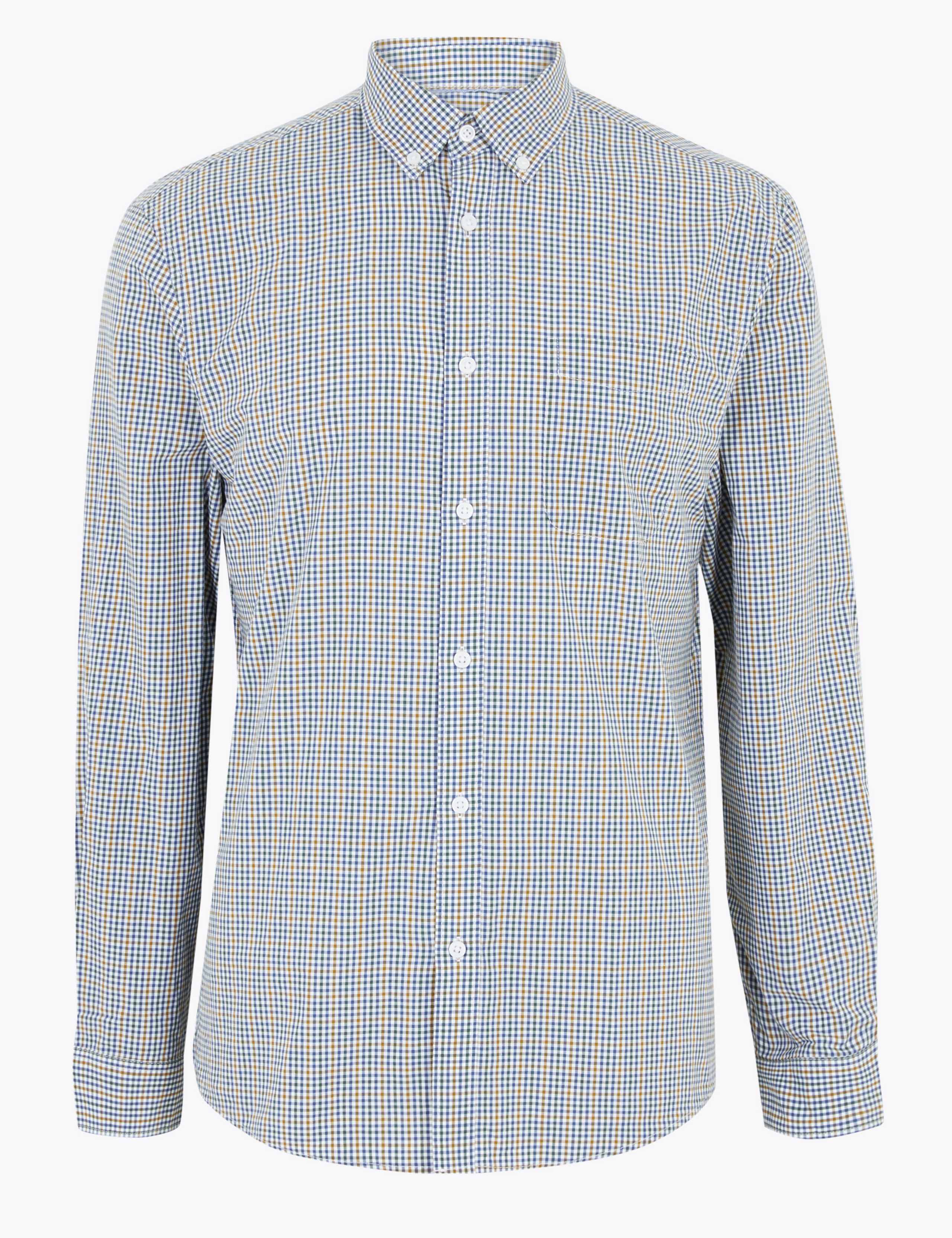 Pure Cotton Gingham Checked Shirt 2 of 4
