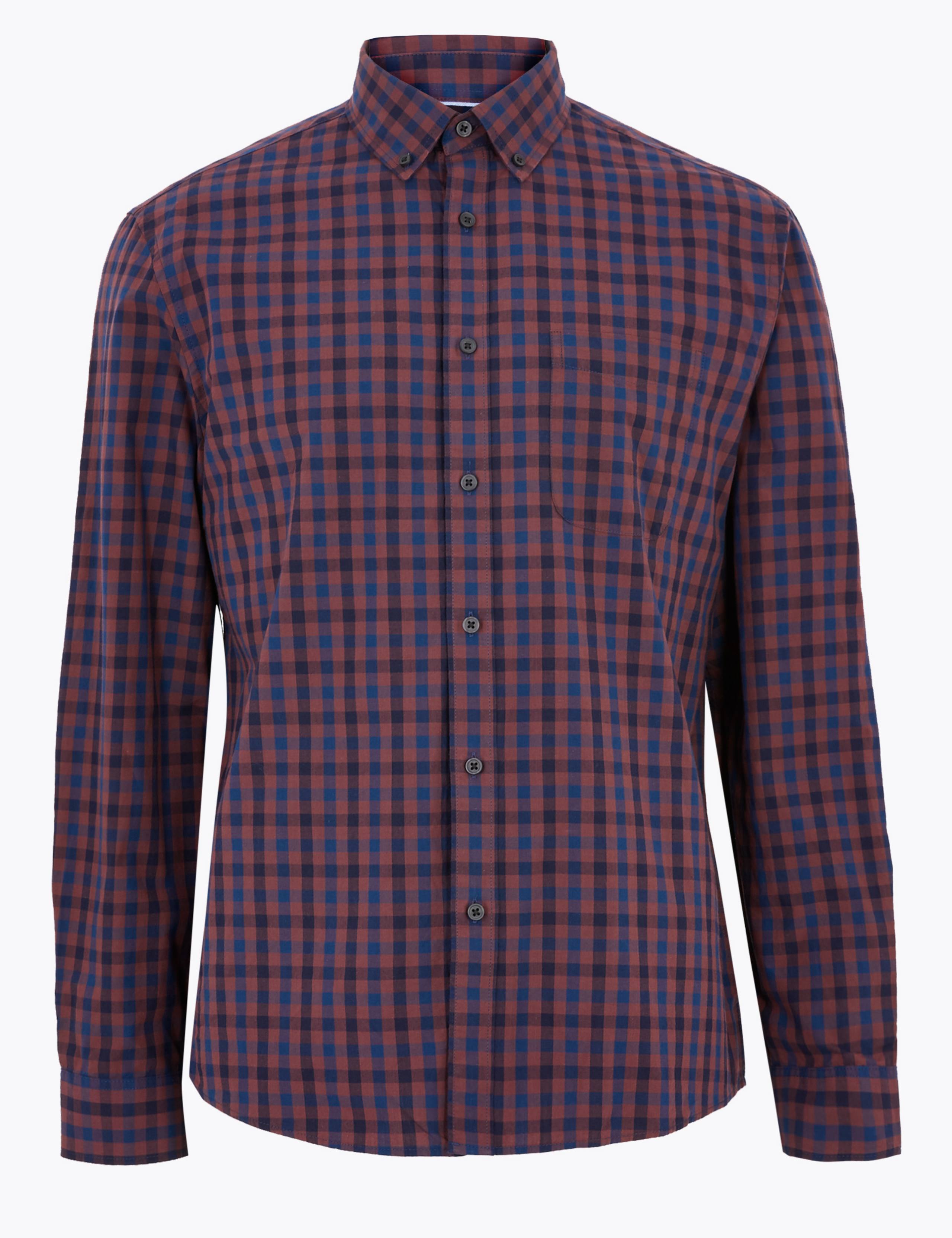 Pure Cotton Checked Shirt 2 of 4