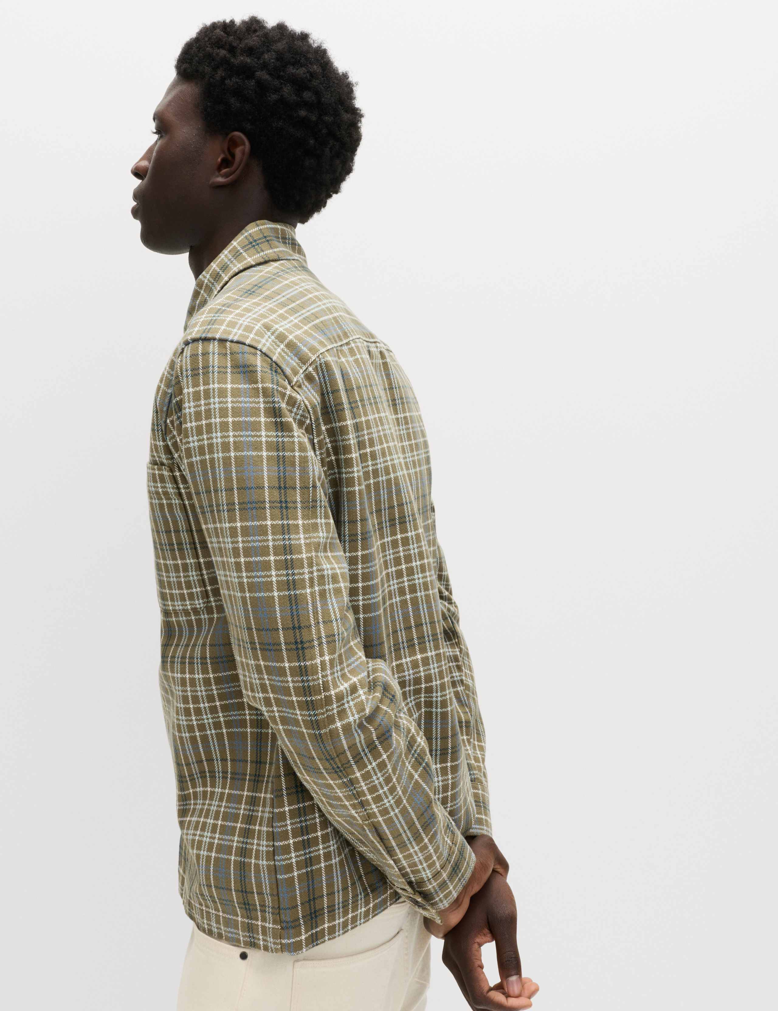 Pure Cotton Check Overshirt 3 of 6
