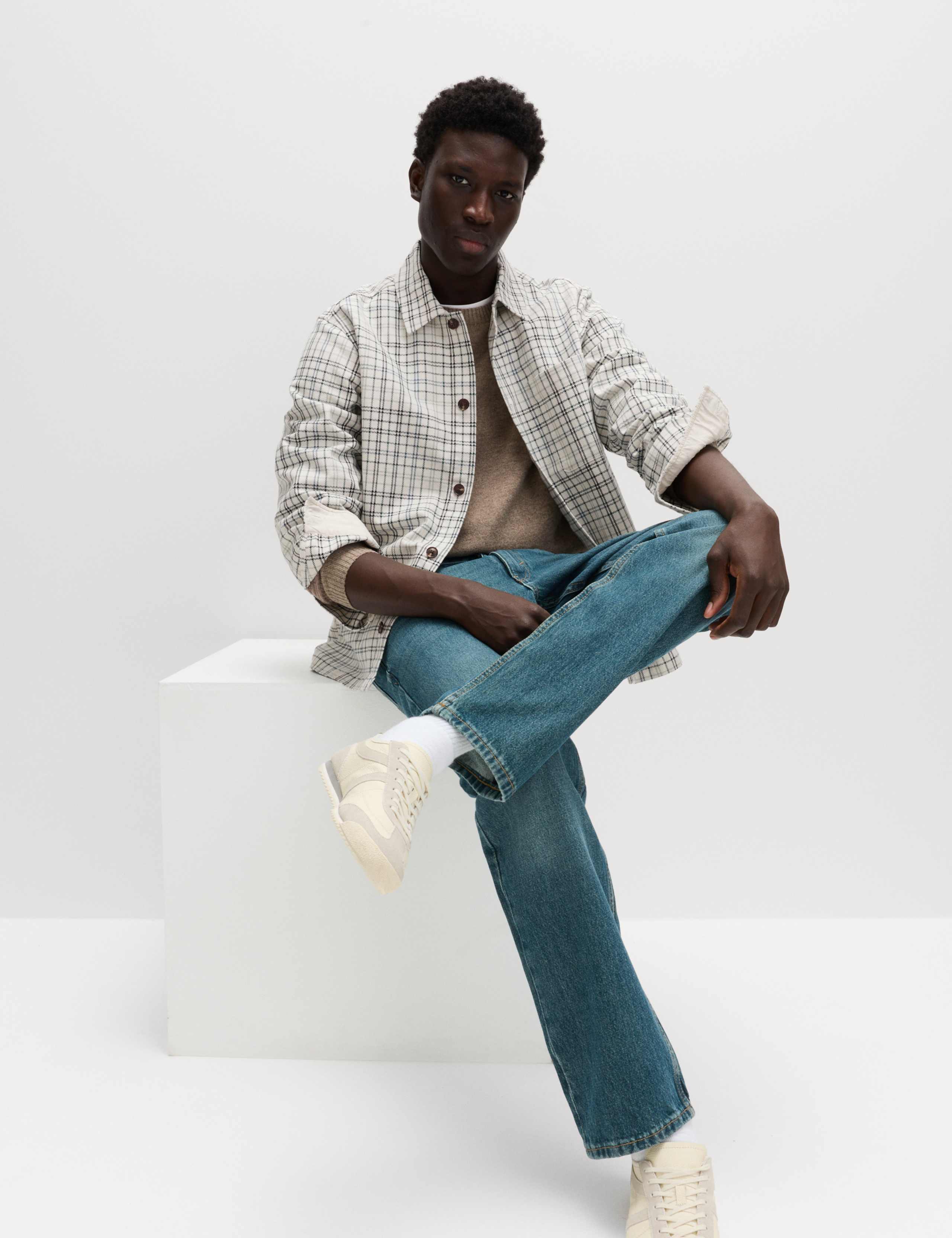 Pure Cotton Check Overshirt 3 of 7