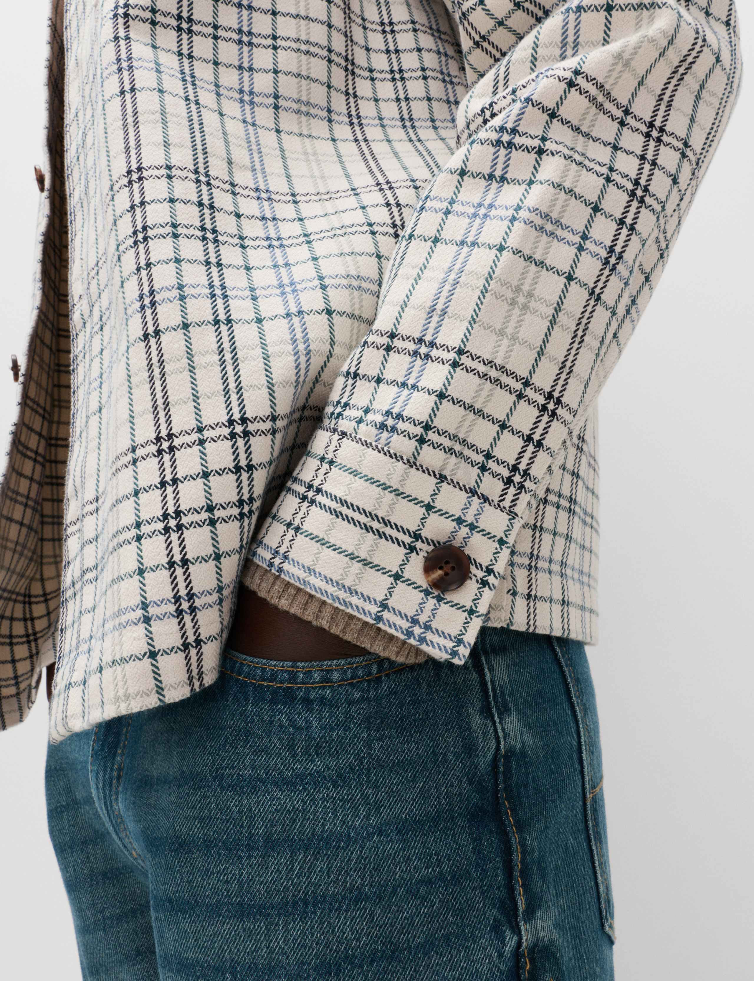 Pure Cotton Check Overshirt 6 of 7