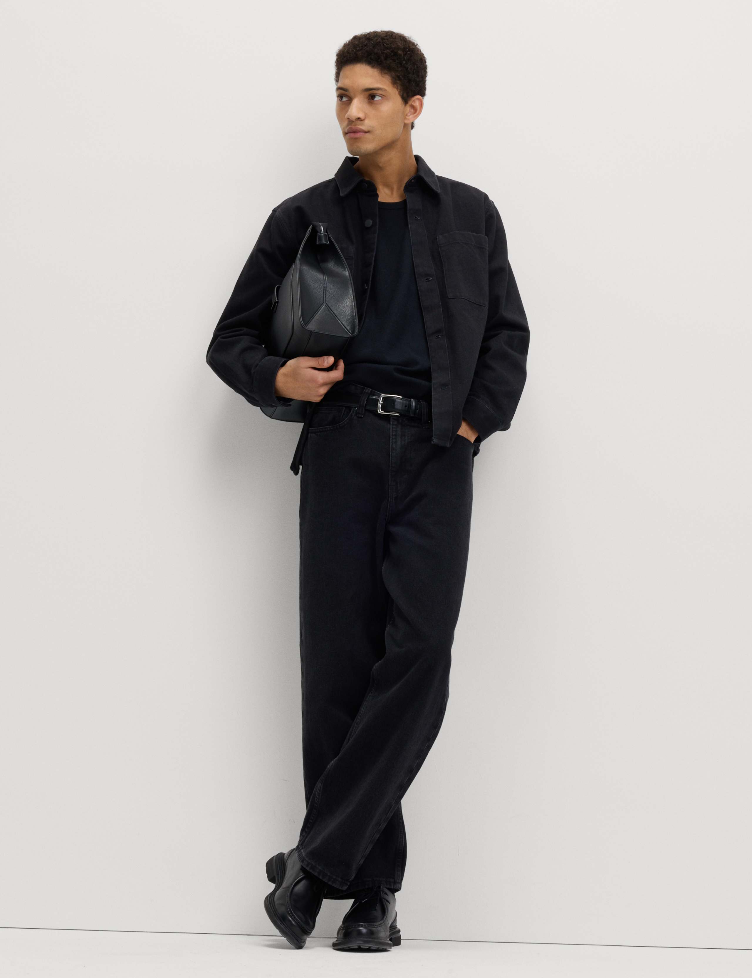 Regular Fit Denim Overshirt 3 of 6