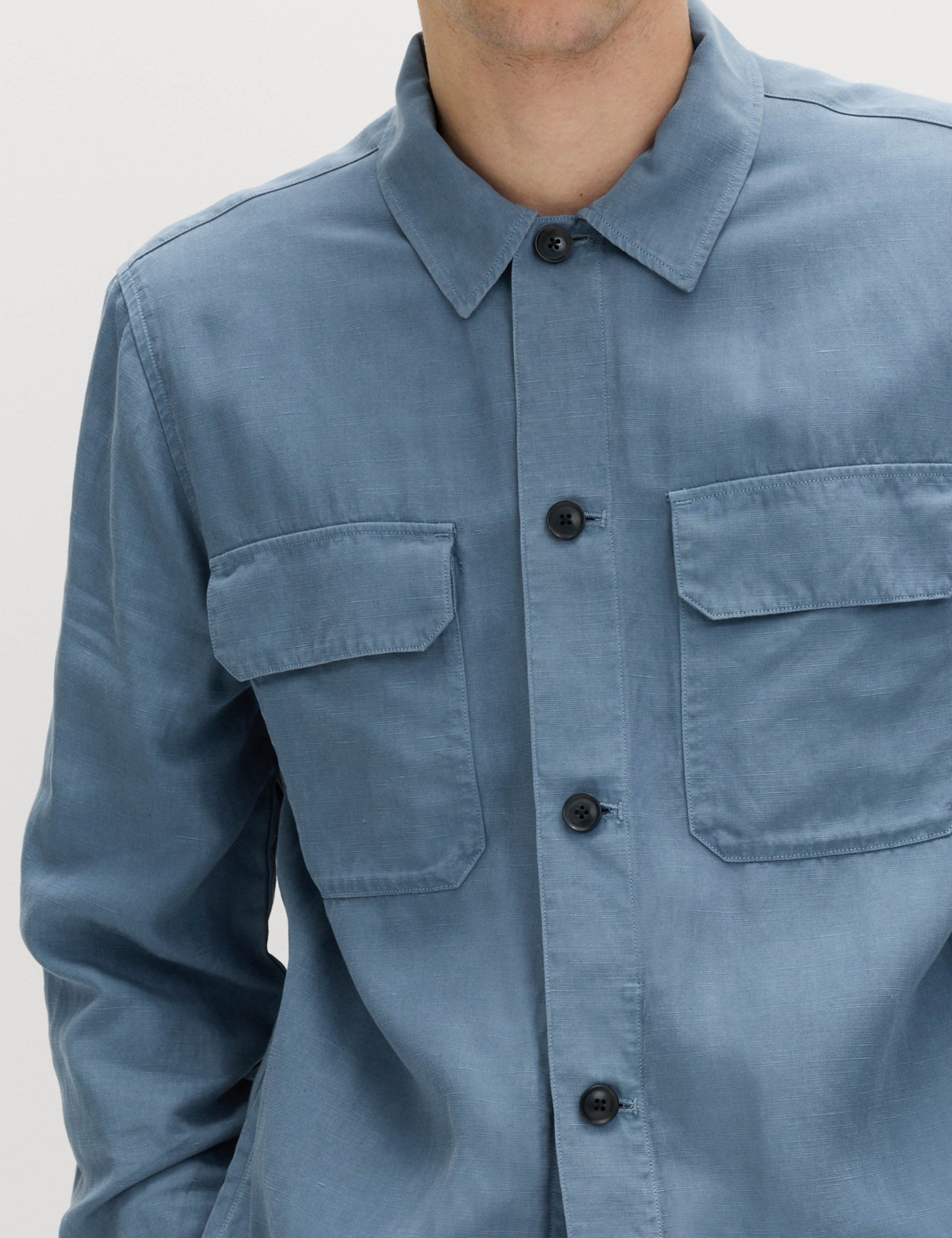 Regular Fit Lyocell Blend Overshirt 4 of 6