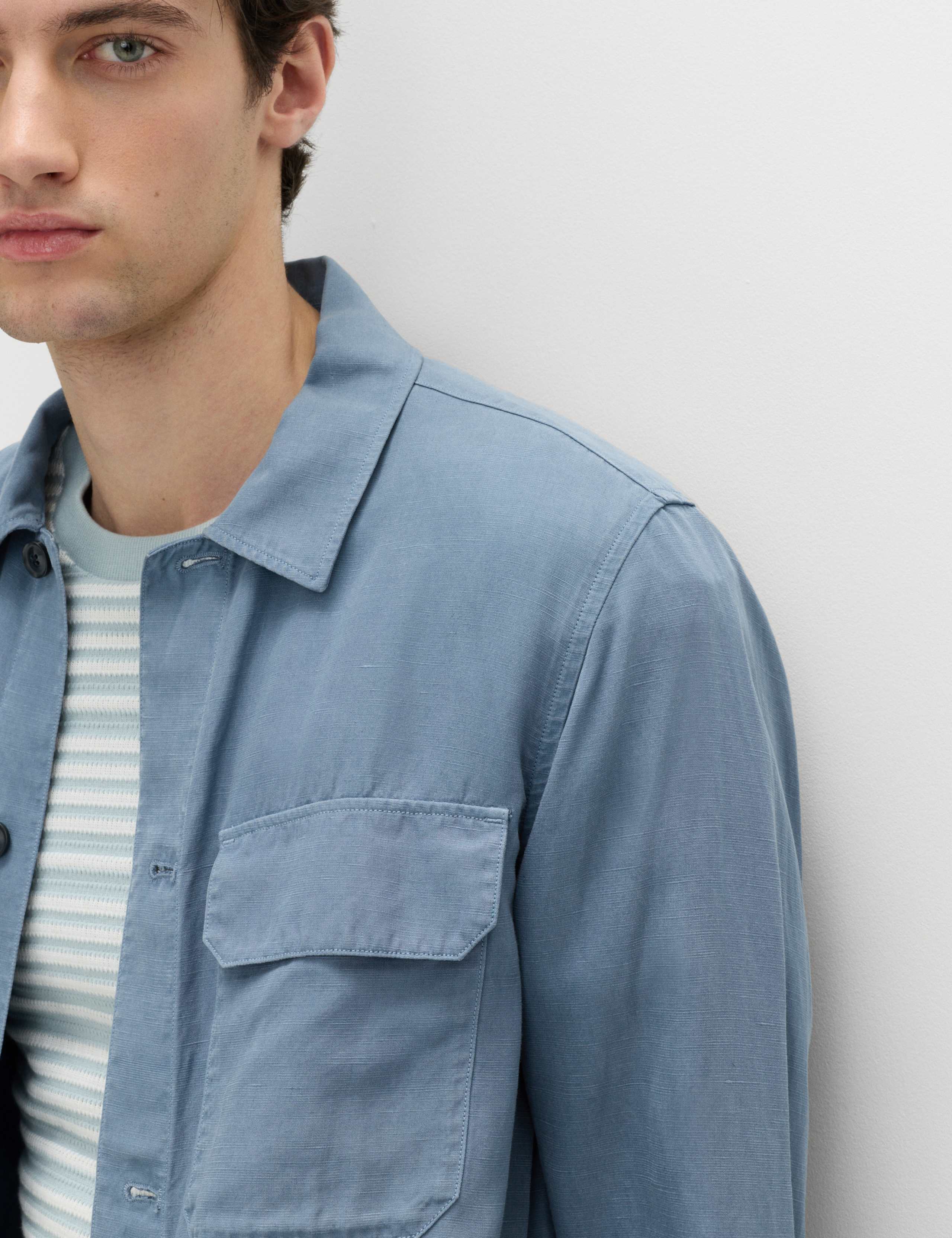 Regular Fit Lyocell Blend Overshirt 5 of 6