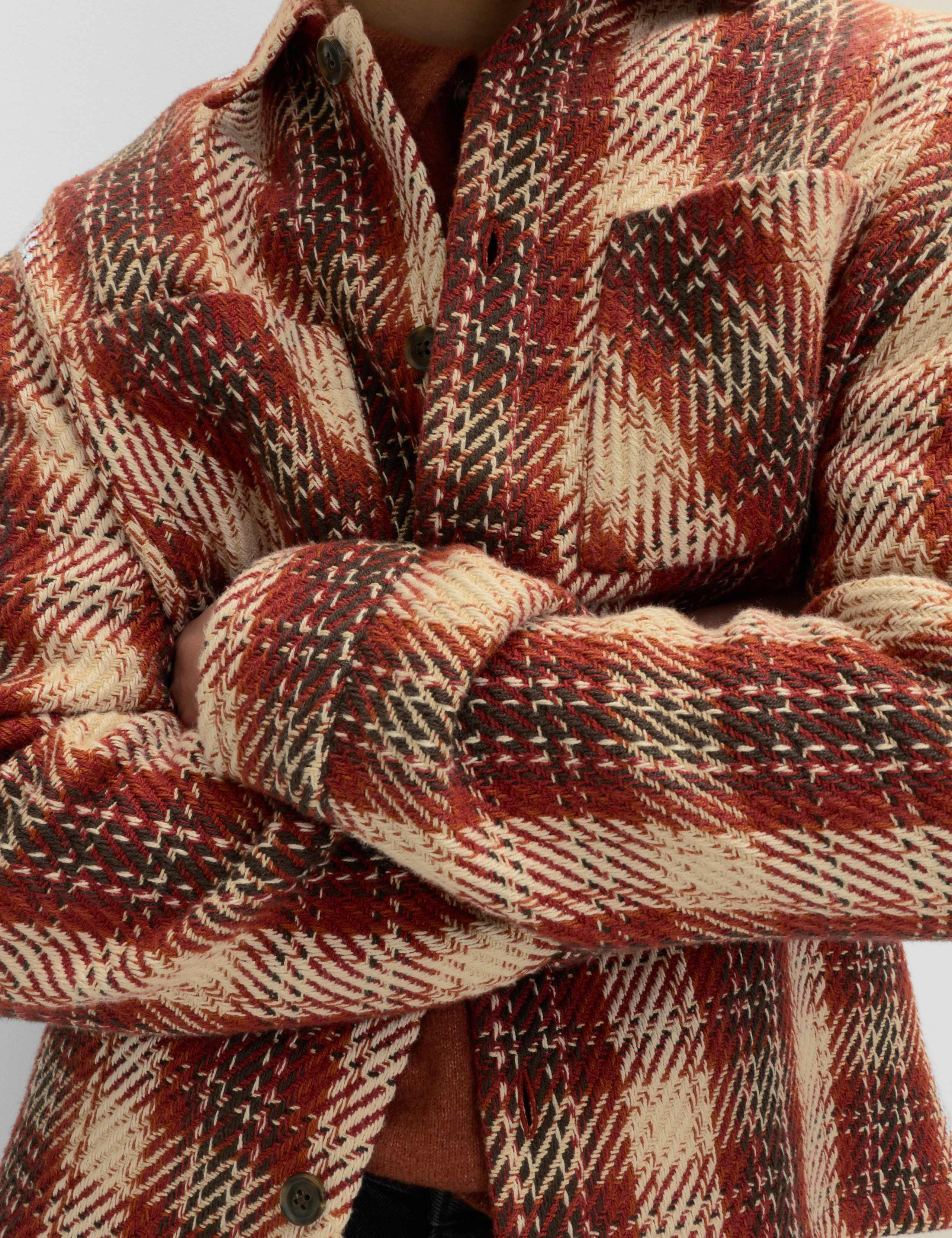 Regular Fit Pure Cotton Checked Overshirt 4 of 6