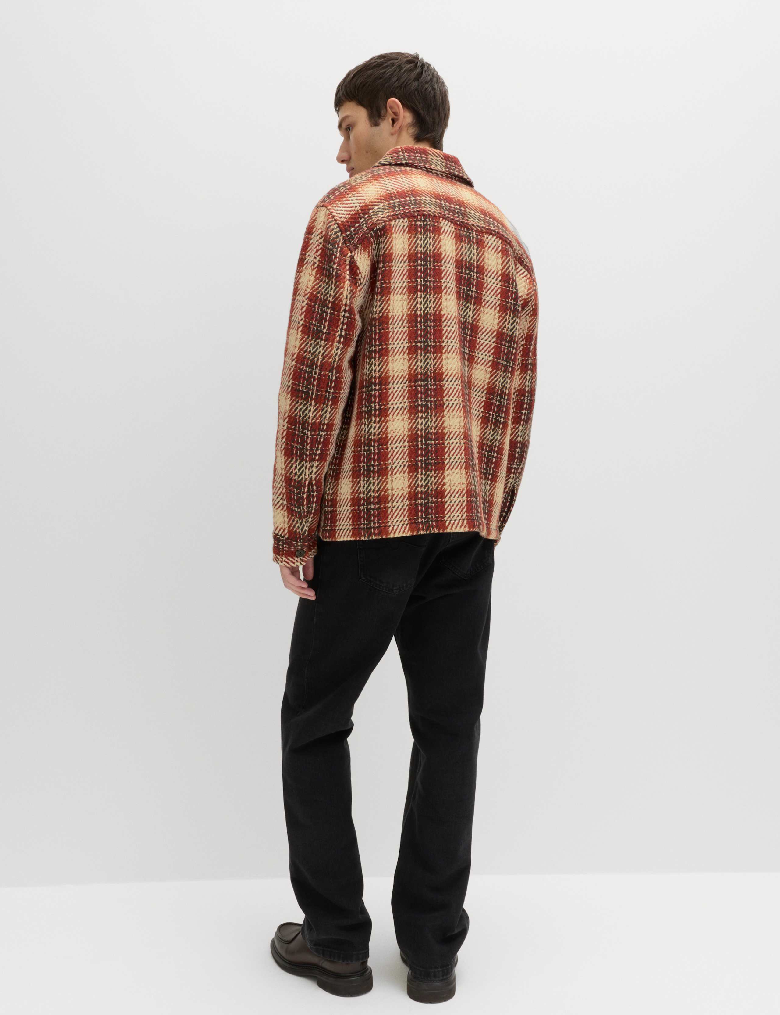 Regular Fit Pure Cotton Checked Overshirt 6 of 6