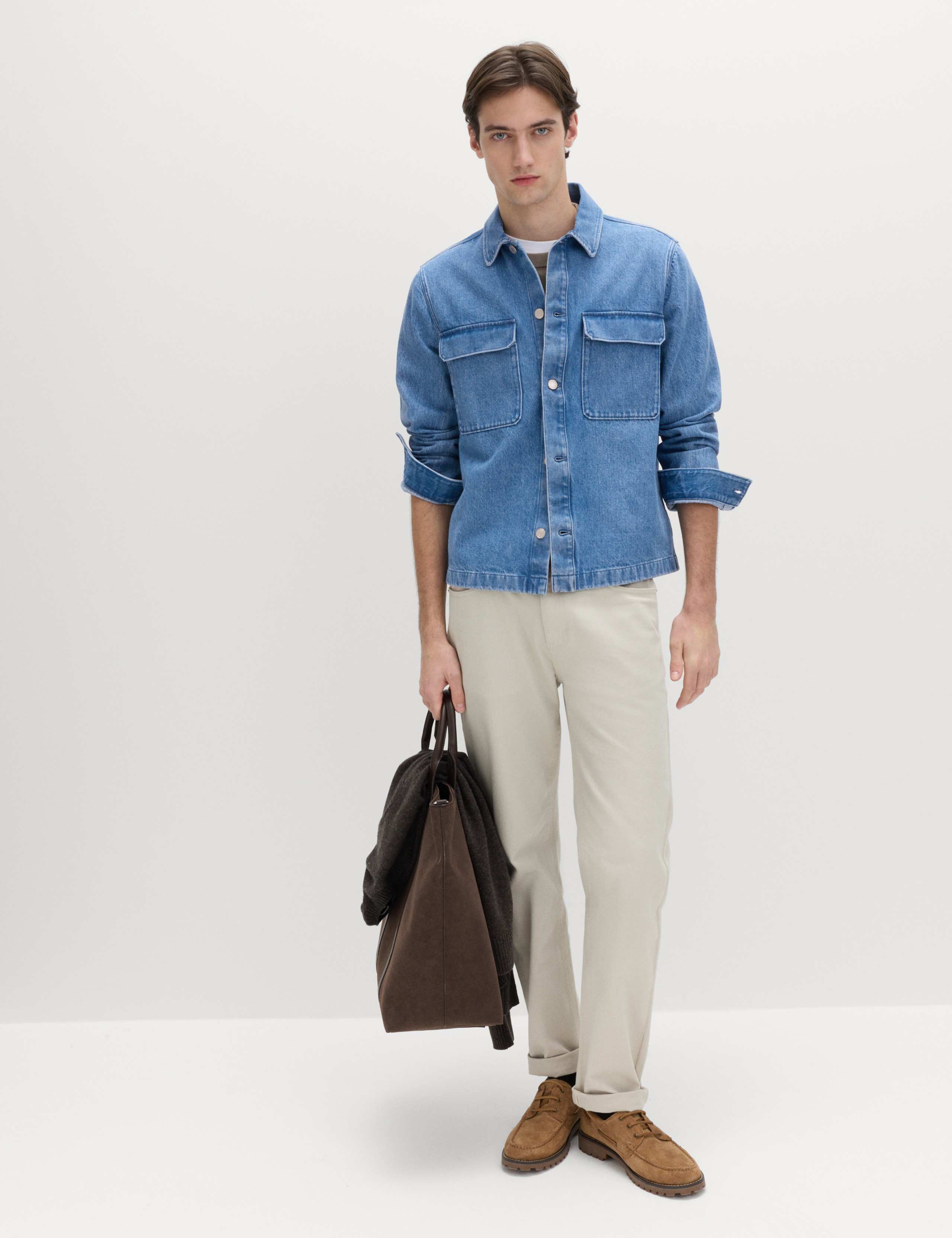 Regular Fit Pure Cotton Denim Overshirt 4 of 6