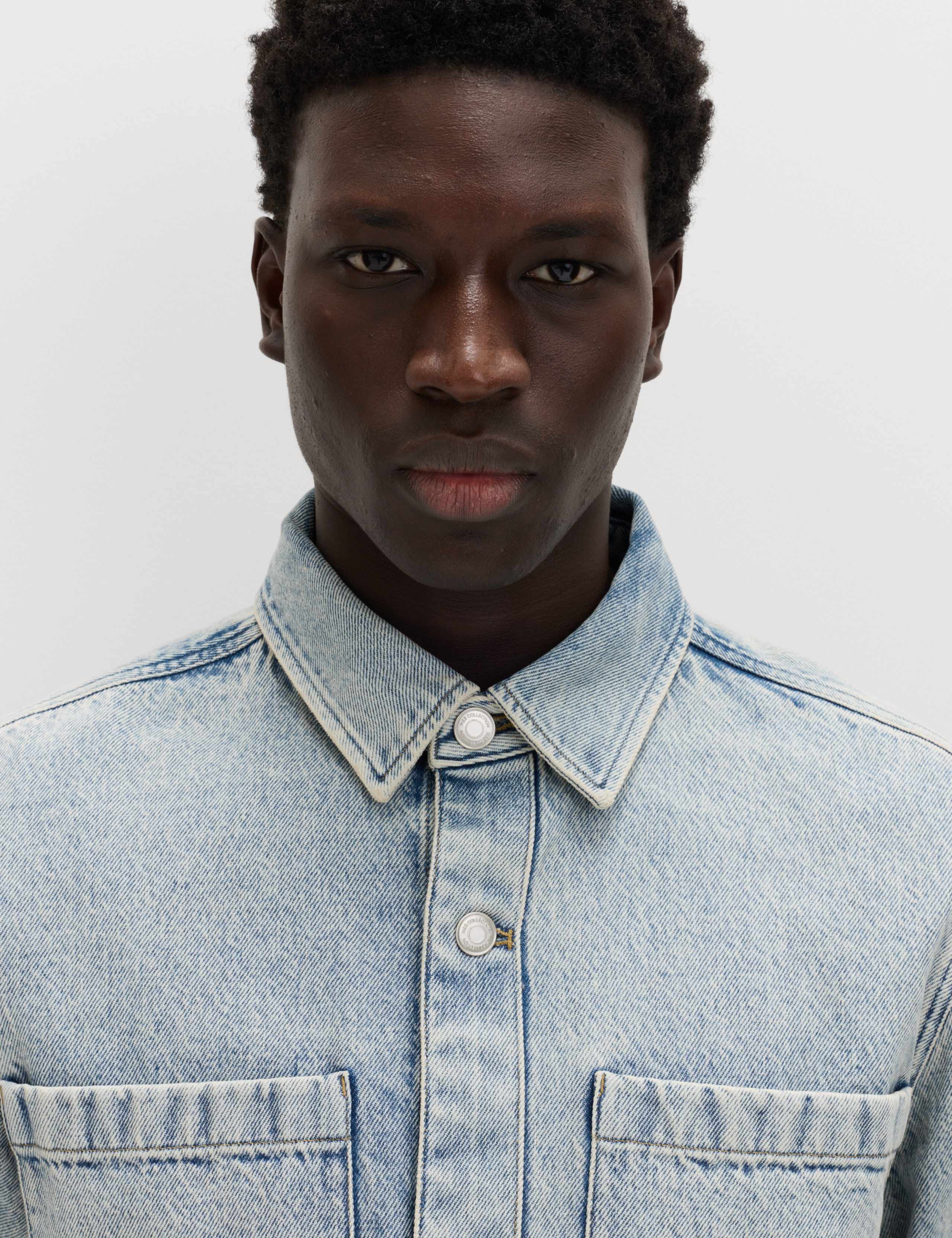 Pure Cotton Denim Overshirt 4 of 7