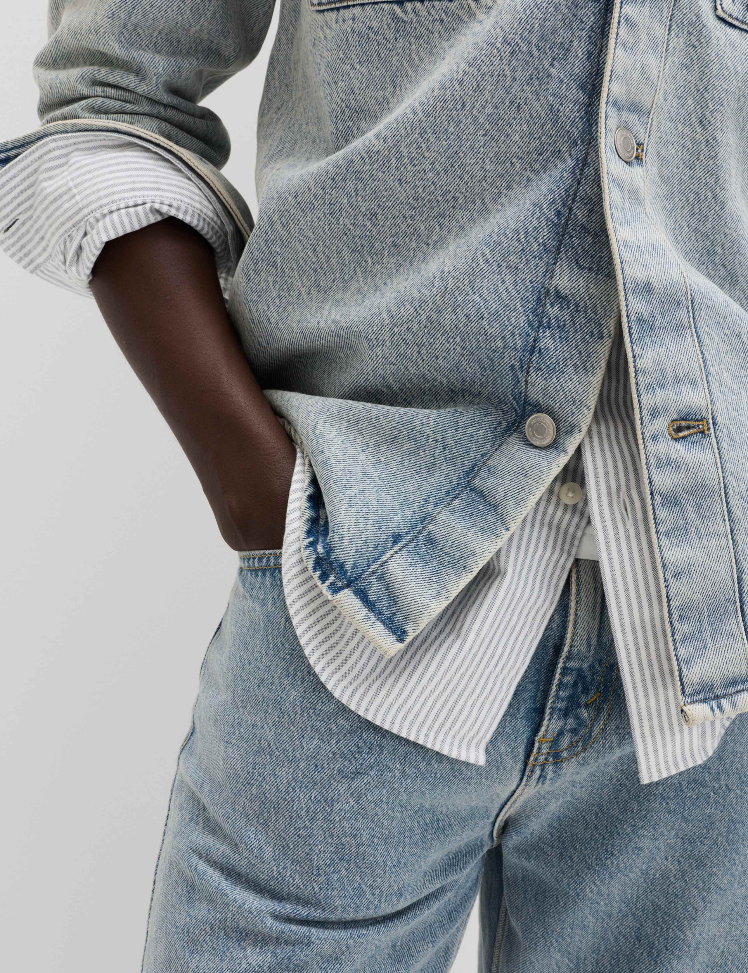 Pure Cotton Denim Overshirt 5 of 7