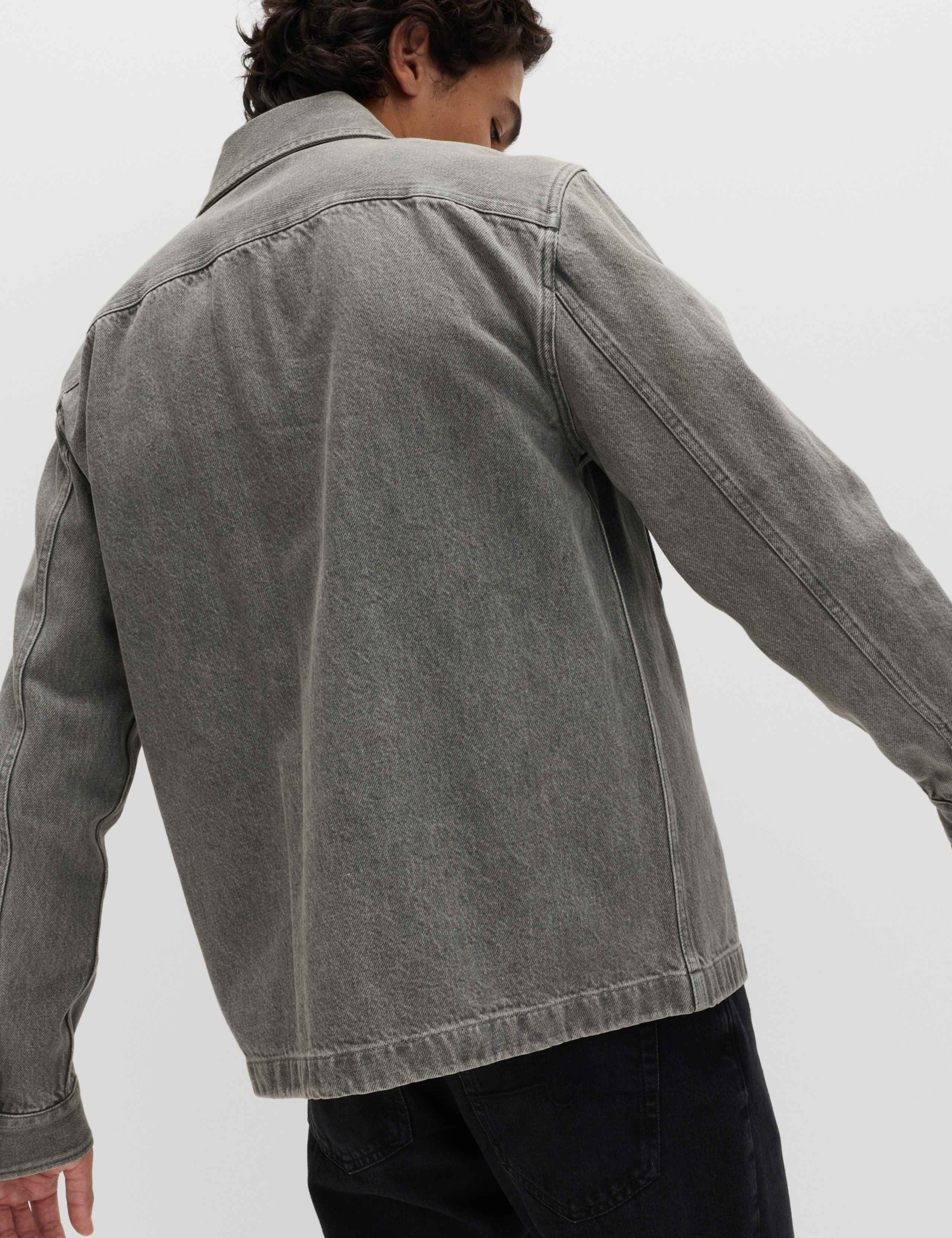 Pure Cotton Denim Overshirt 4 of 6