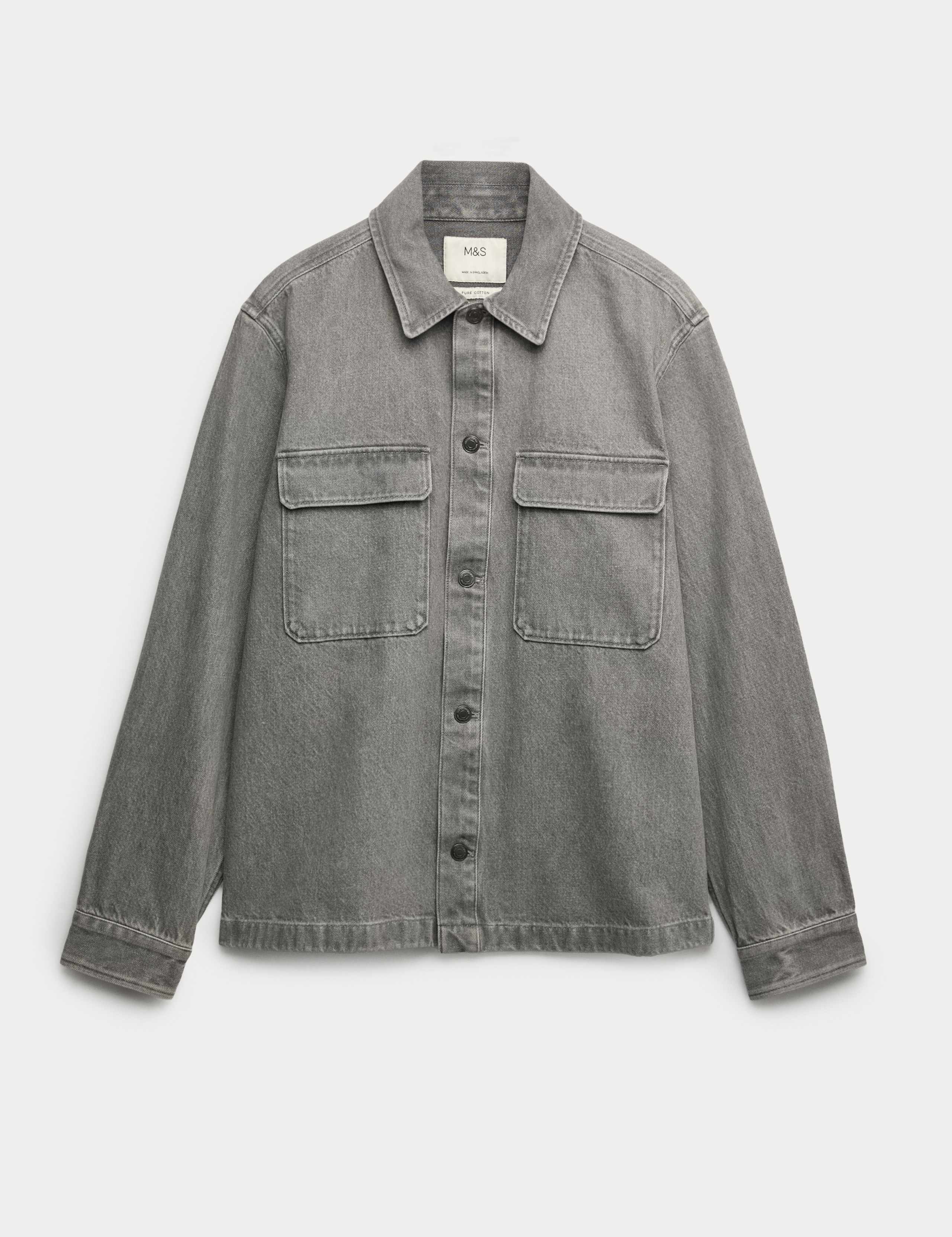 Pure Cotton Denim Overshirt 2 of 6