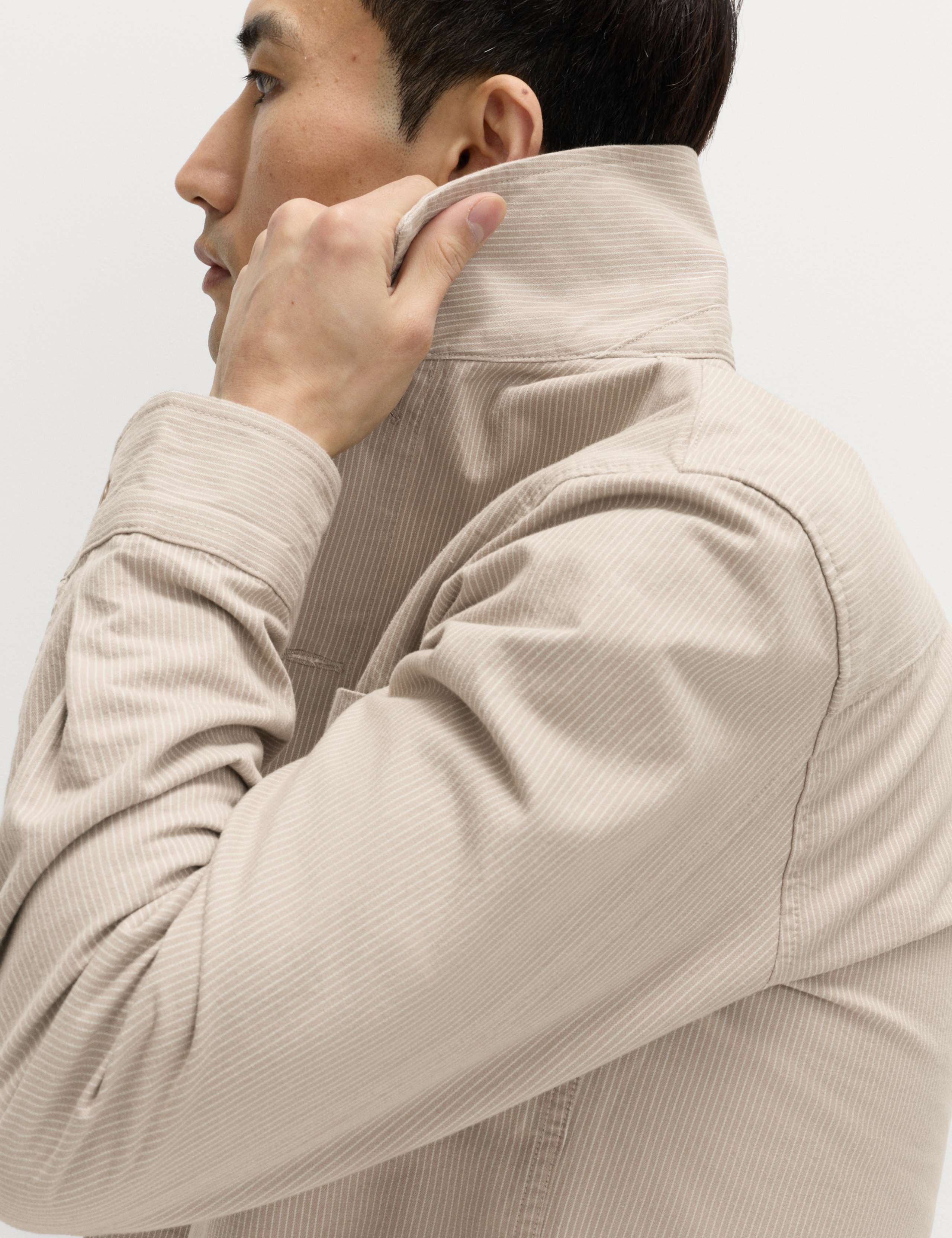 Pure Cotton Striped Overshirt 3 of 7