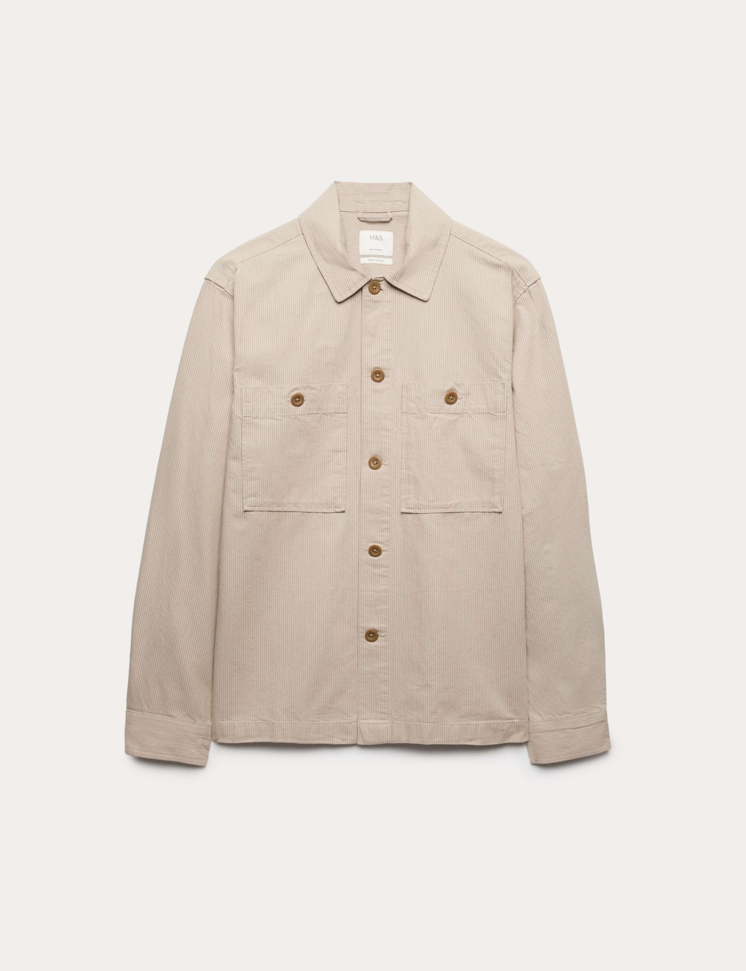 Pure Cotton Striped Overshirt 2 of 7