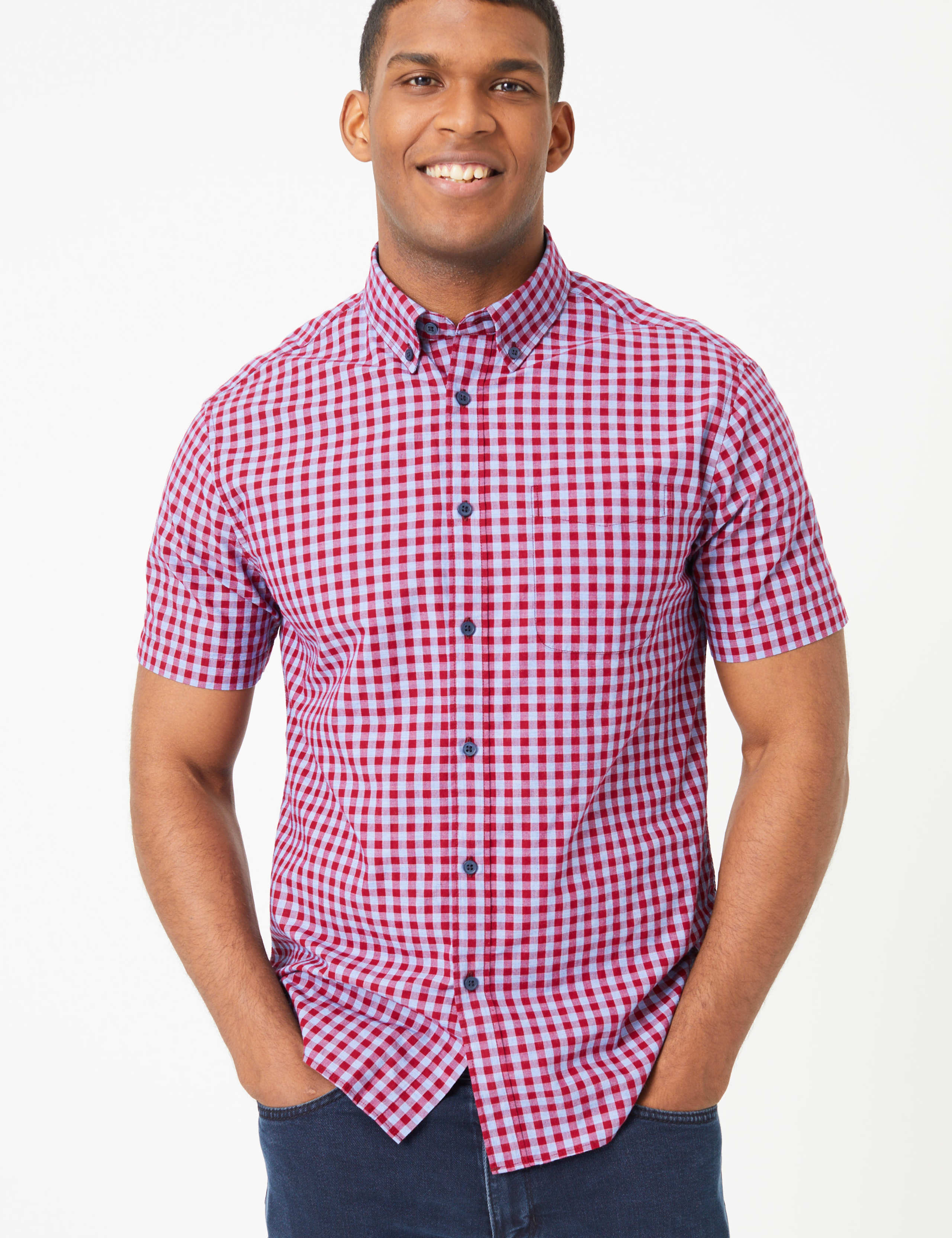 Pure Cotton Checked Shirt 1 of 4