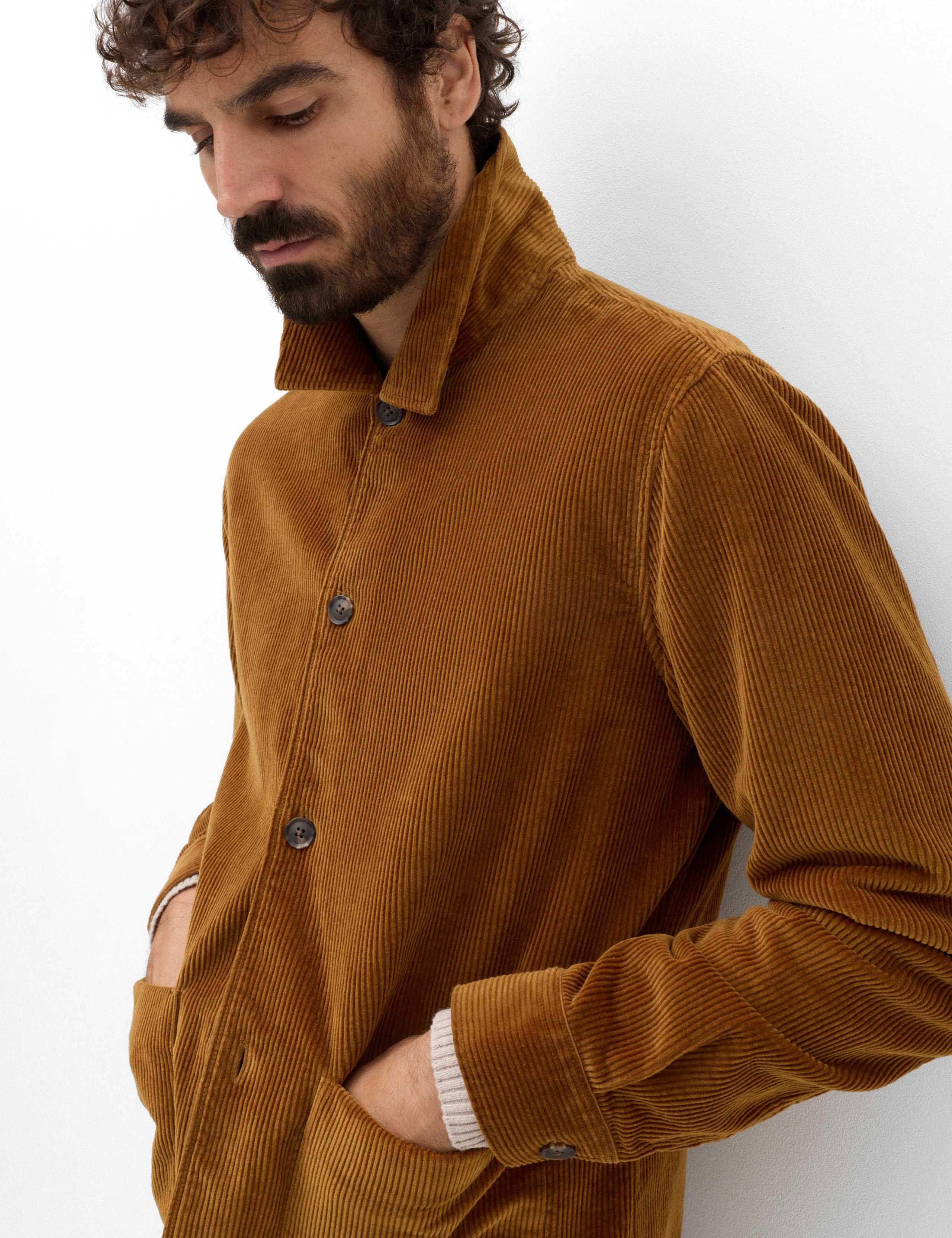 Pure Cotton Corduroy Garment Dye Overshirt 4 of 6