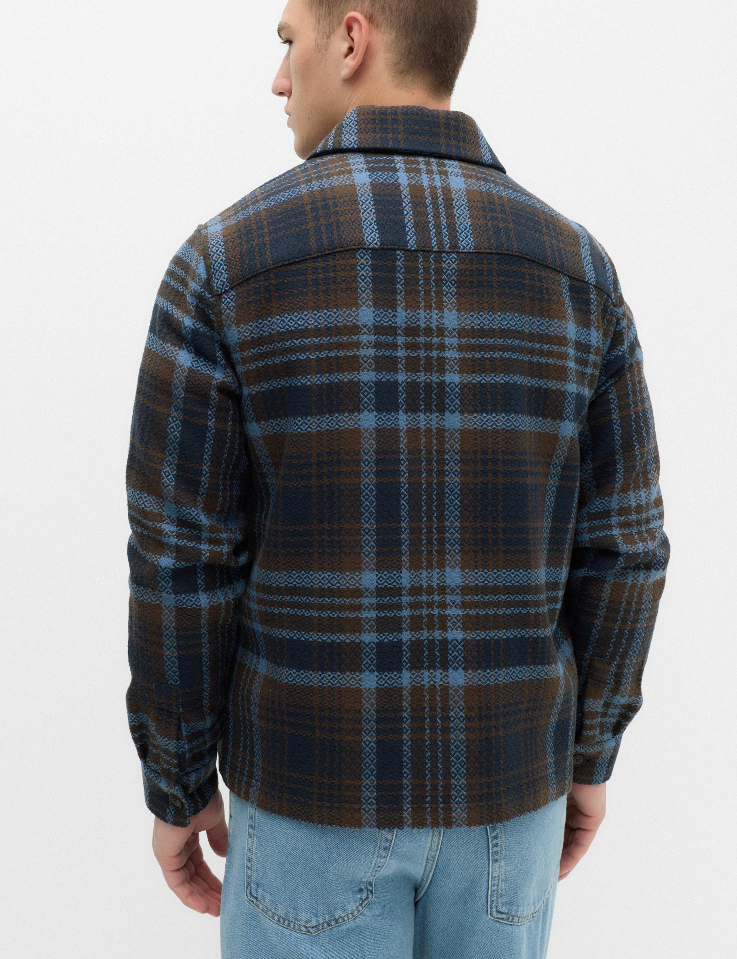 Pure Cotton Checked Overshirt 4 of 5