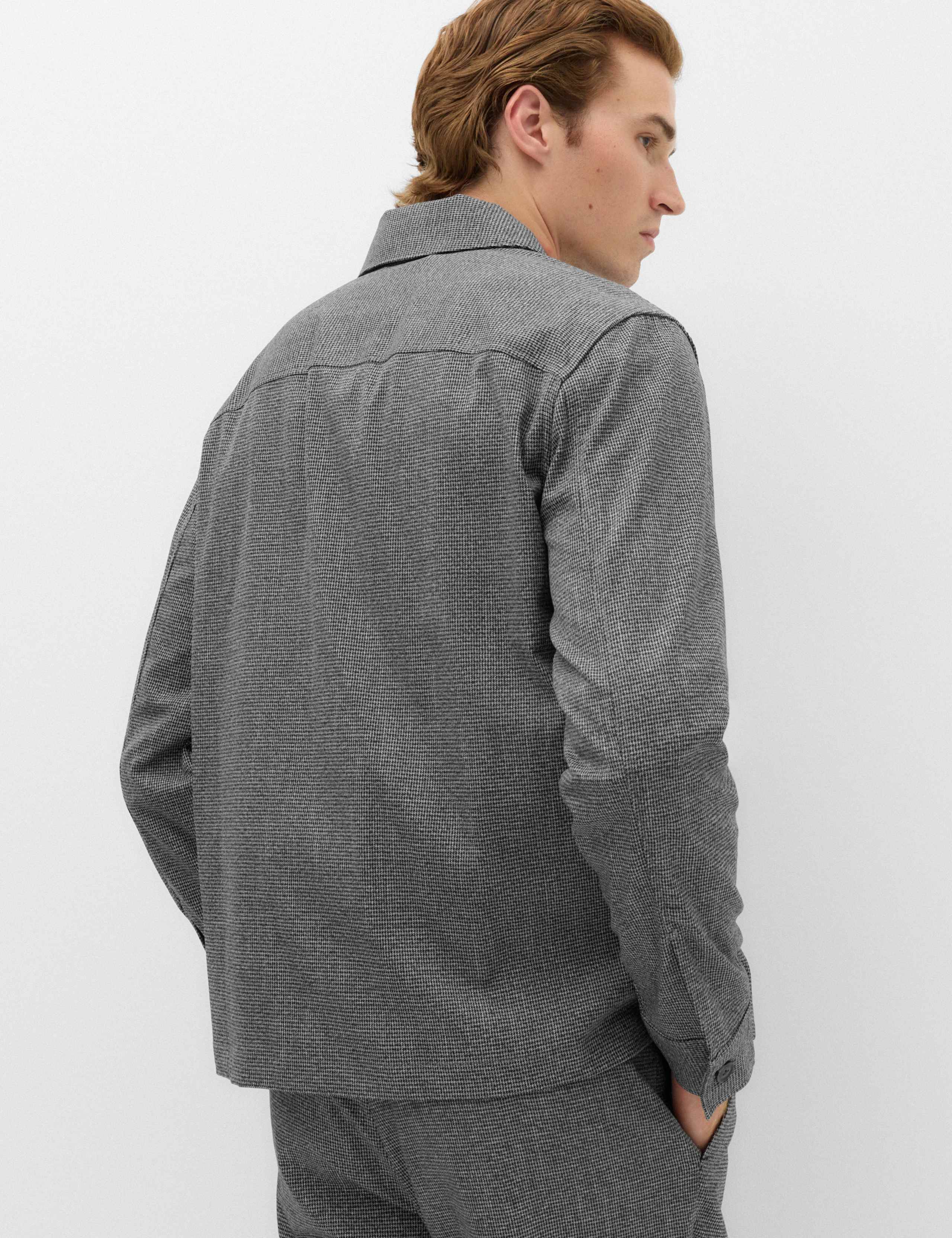 Cotton Rich Puppytooth Overshirt 4 of 5