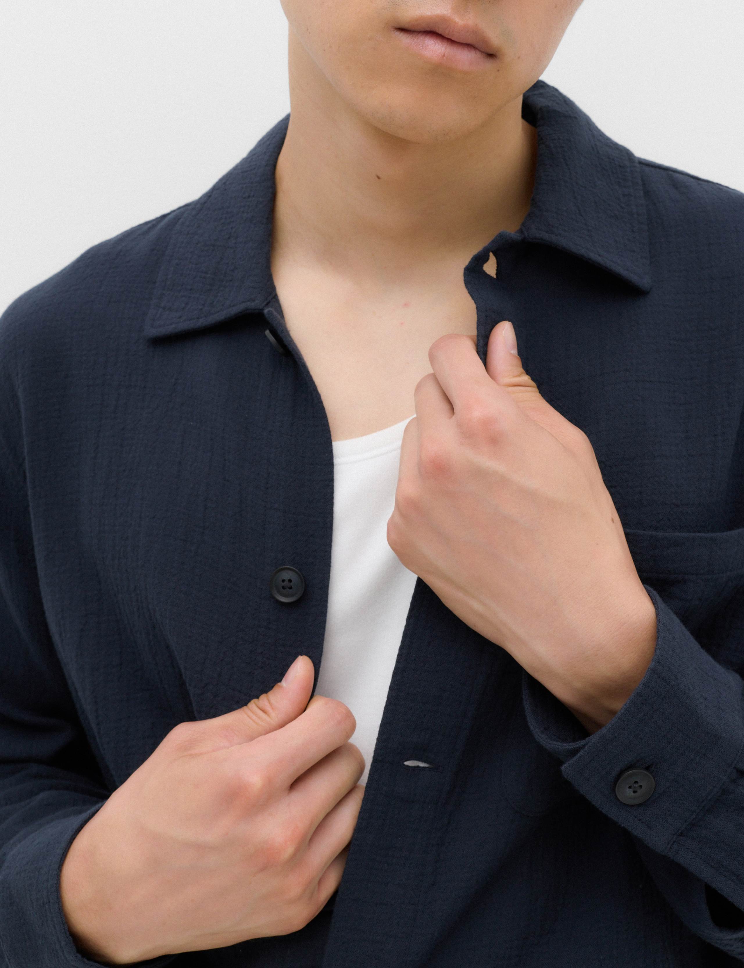 Pure Cotton Double Cloth Overshirt 3 of 6