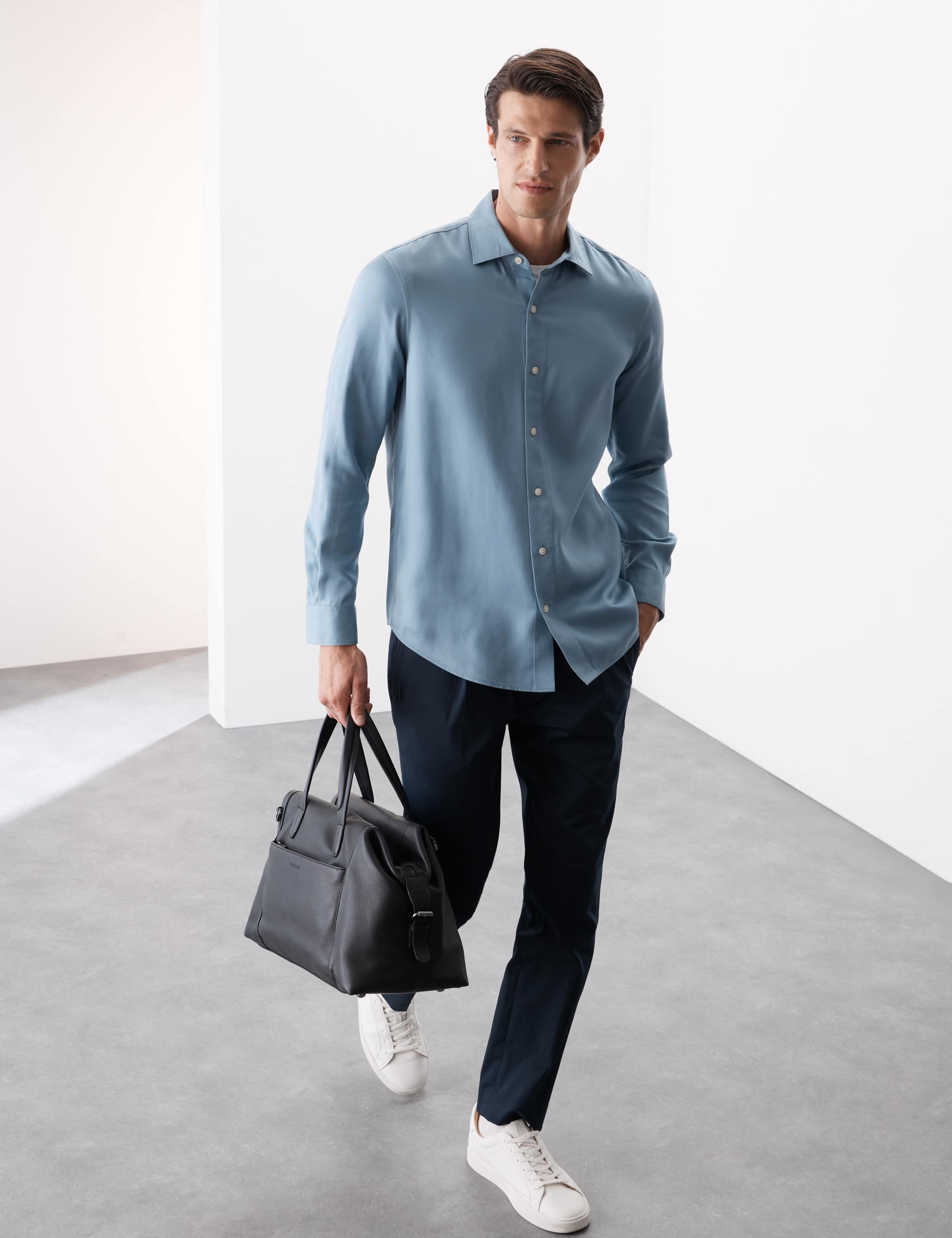 Regular Fit Easy Iron Long Sleeve Shirt 1 of 7