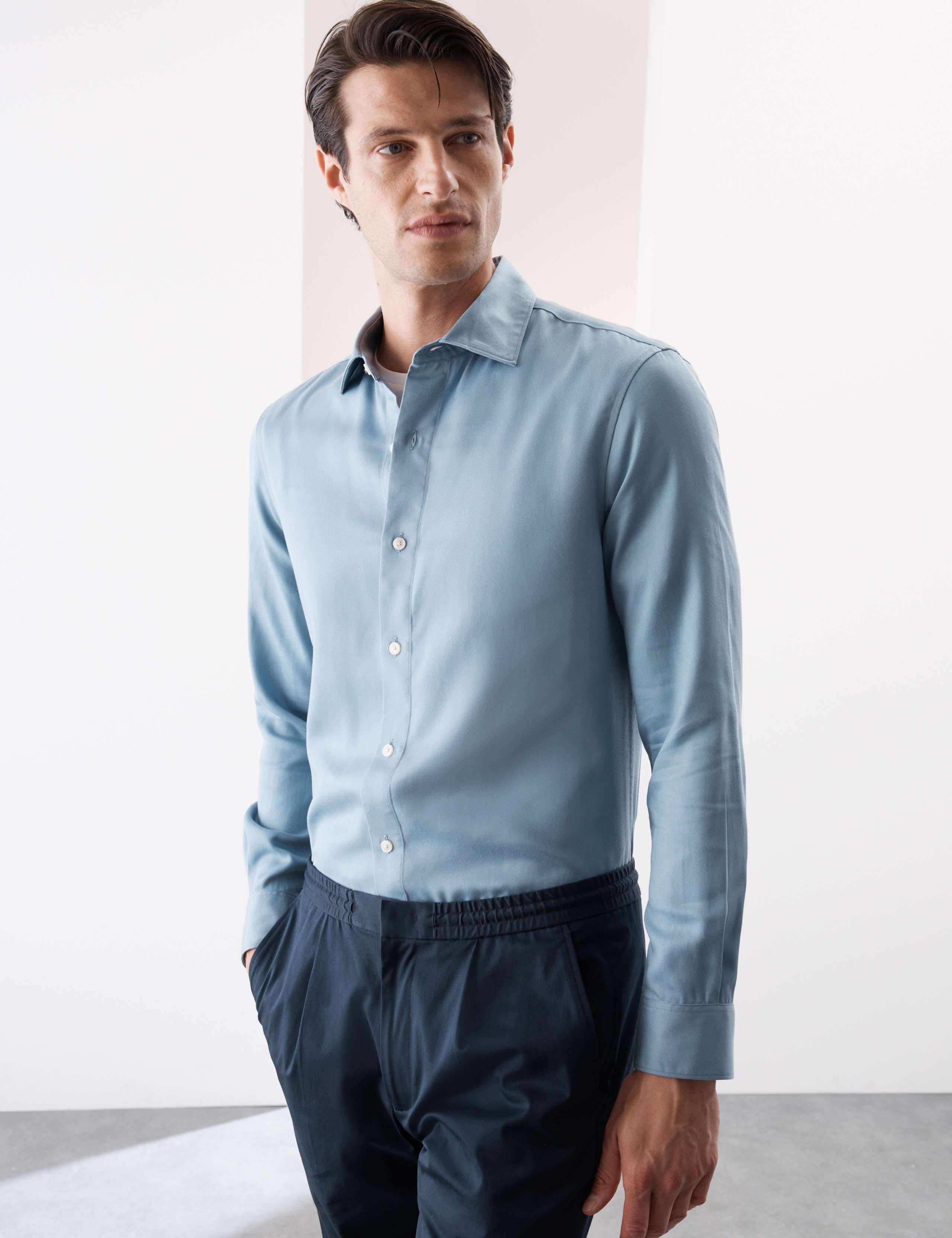 Regular Fit Easy Iron Long Sleeve Shirt 6 of 7