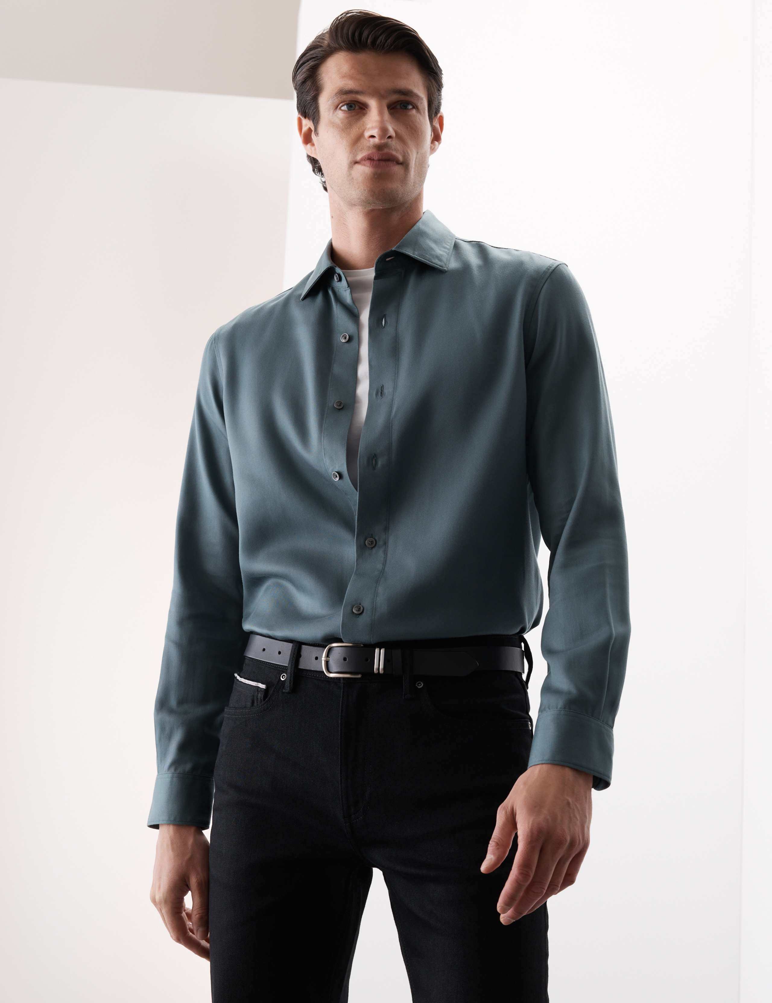 Regular Fit Easy Iron Long Sleeve Shirt 1 of 5