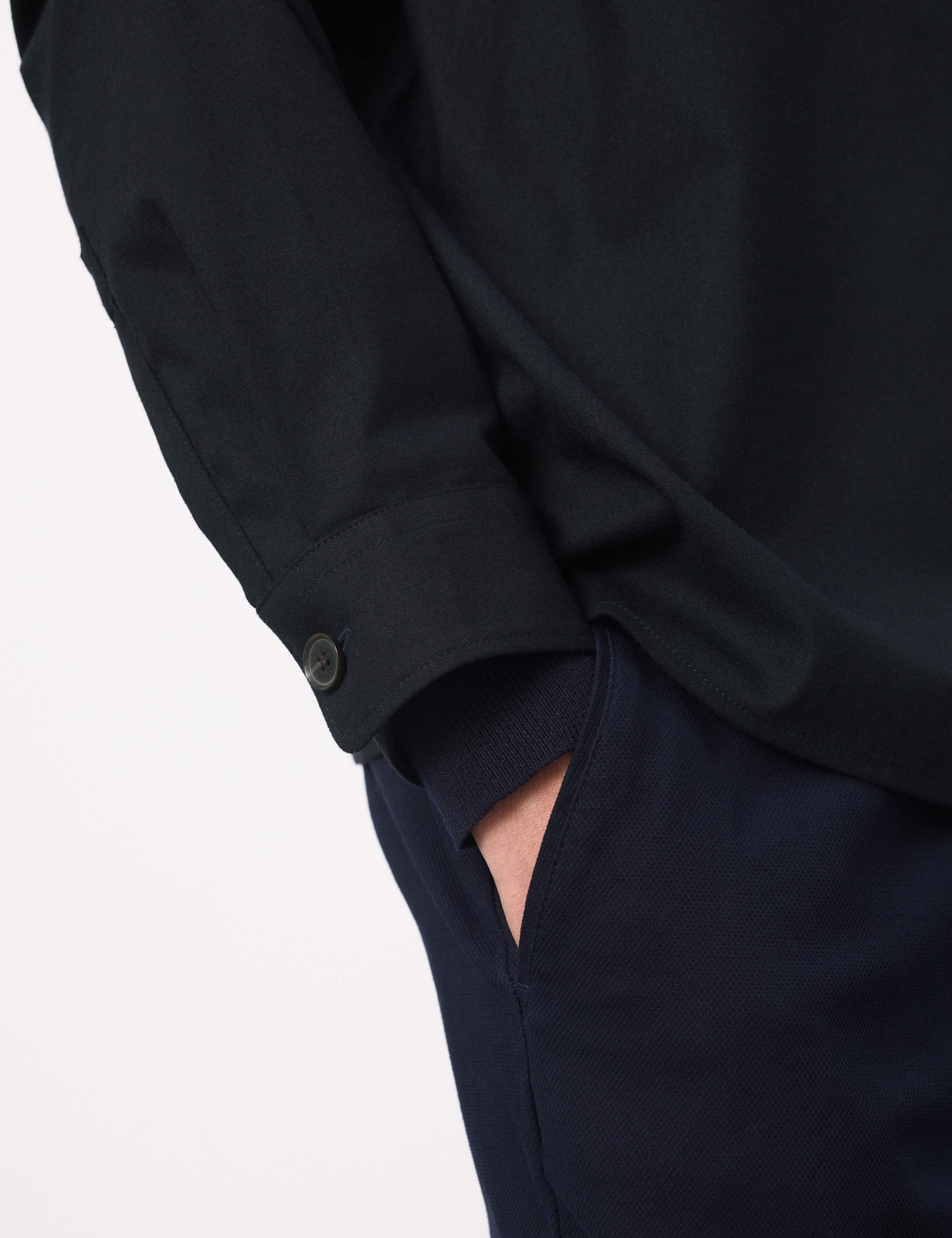 Regular Fit Wool Blend Overshirt 7 of 7