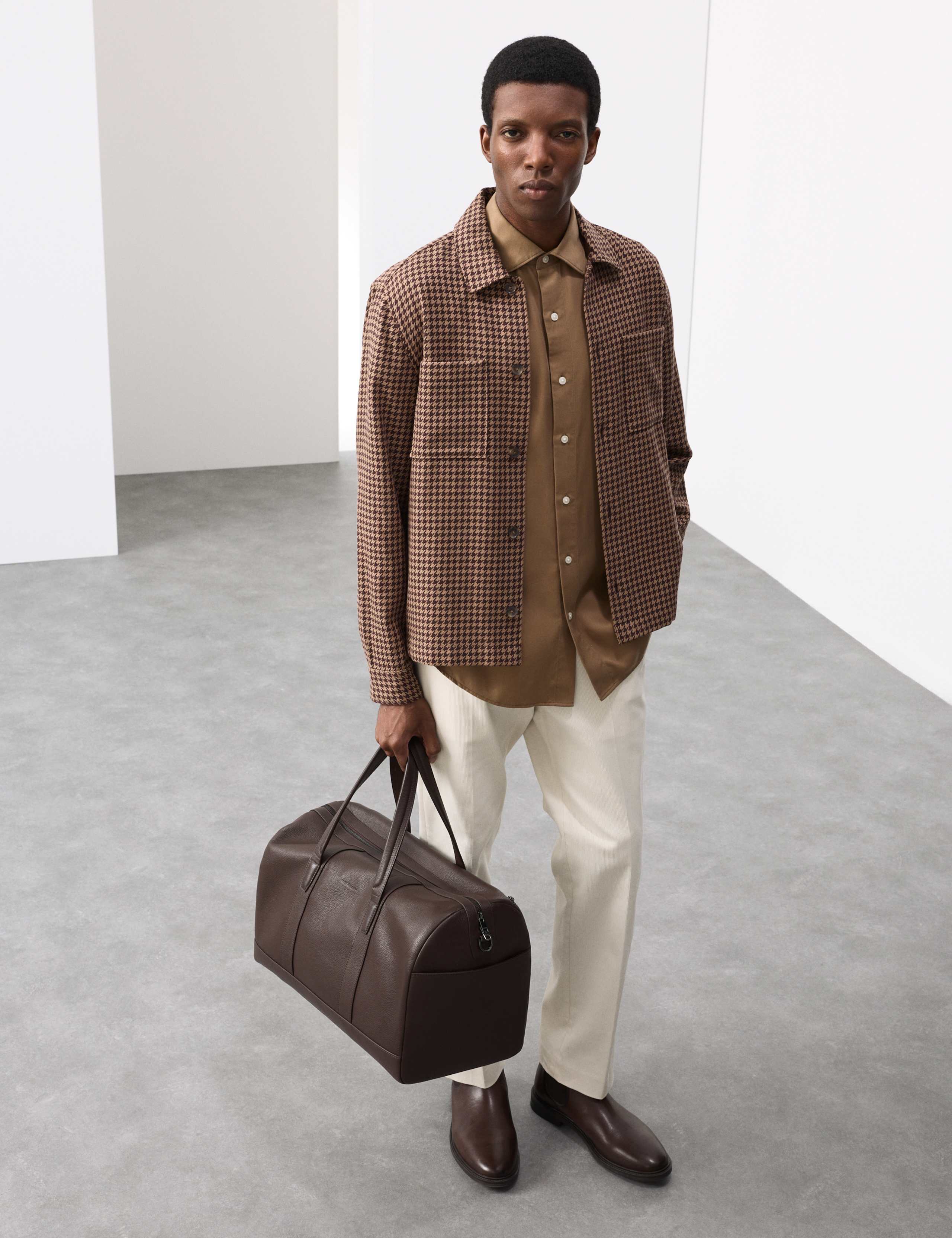 Pure Cotton Puppytooth Overshirt 4 of 6