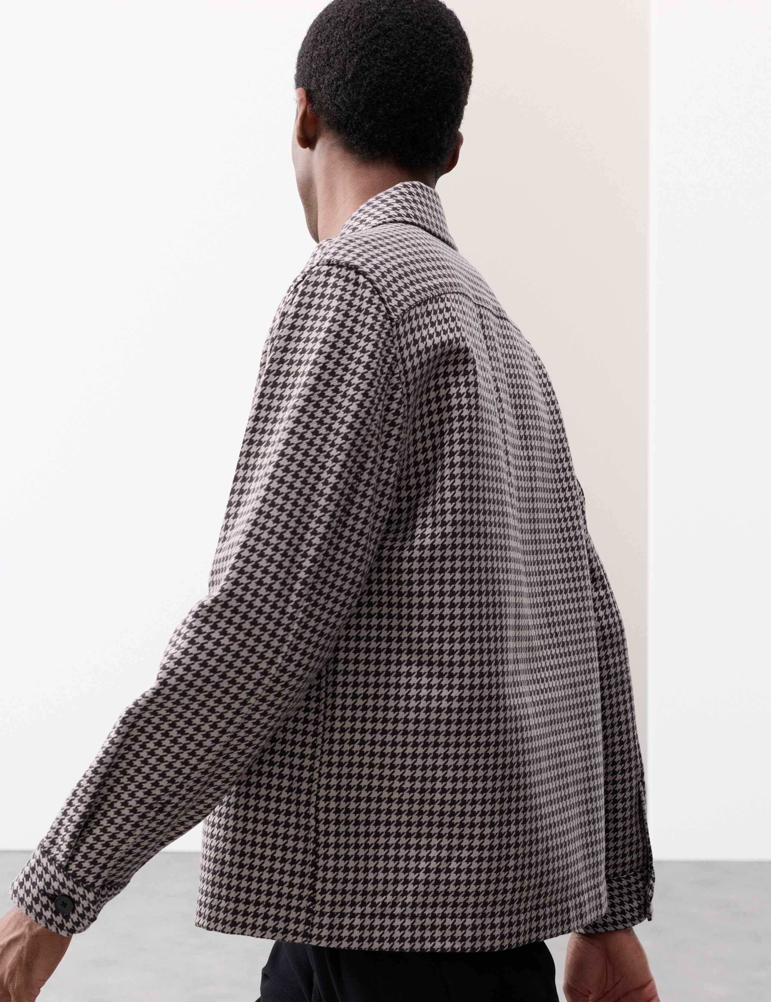 Pure Cotton Puppytooth Overshirt 3 of 7