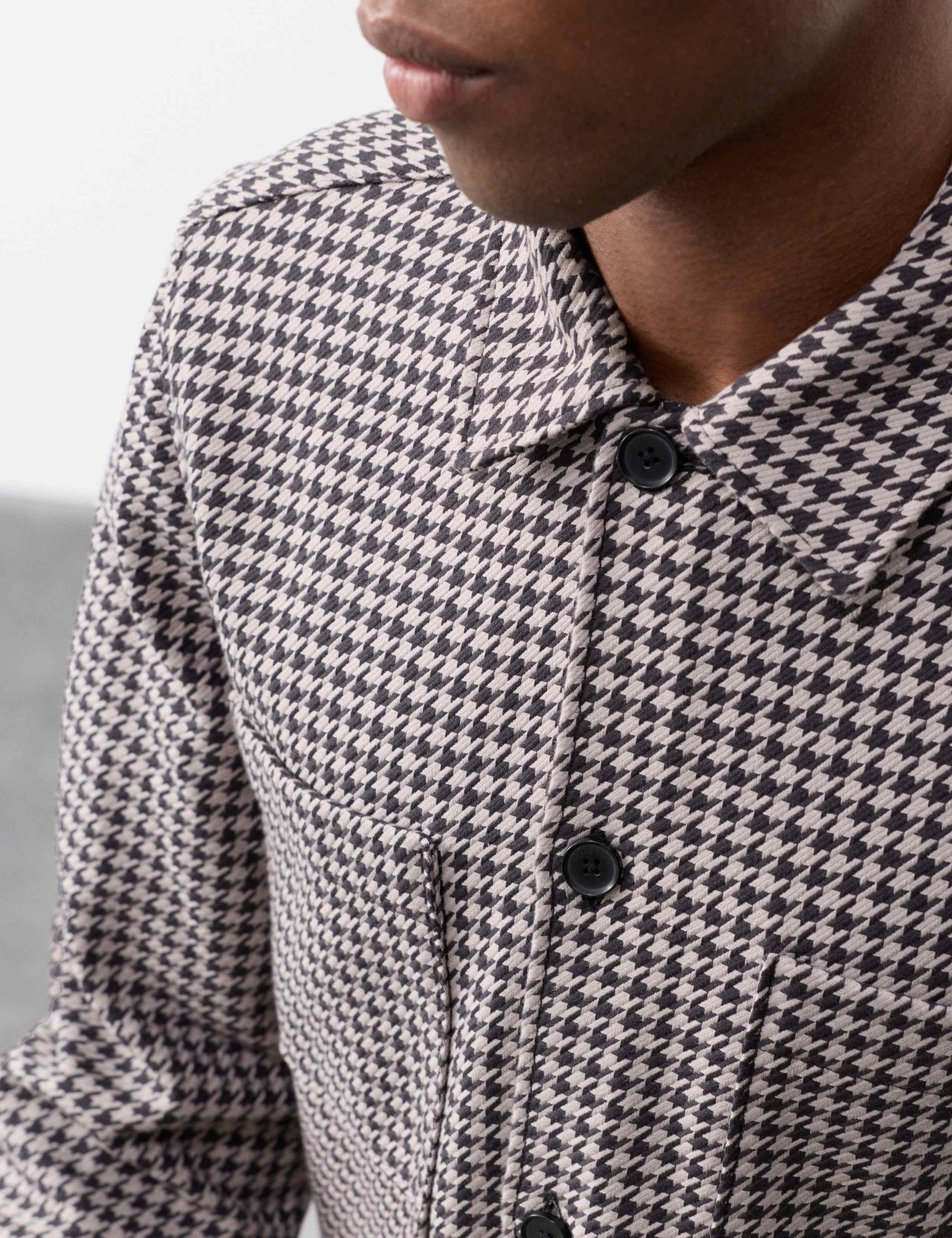 Pure Cotton Puppytooth Overshirt 4 of 7