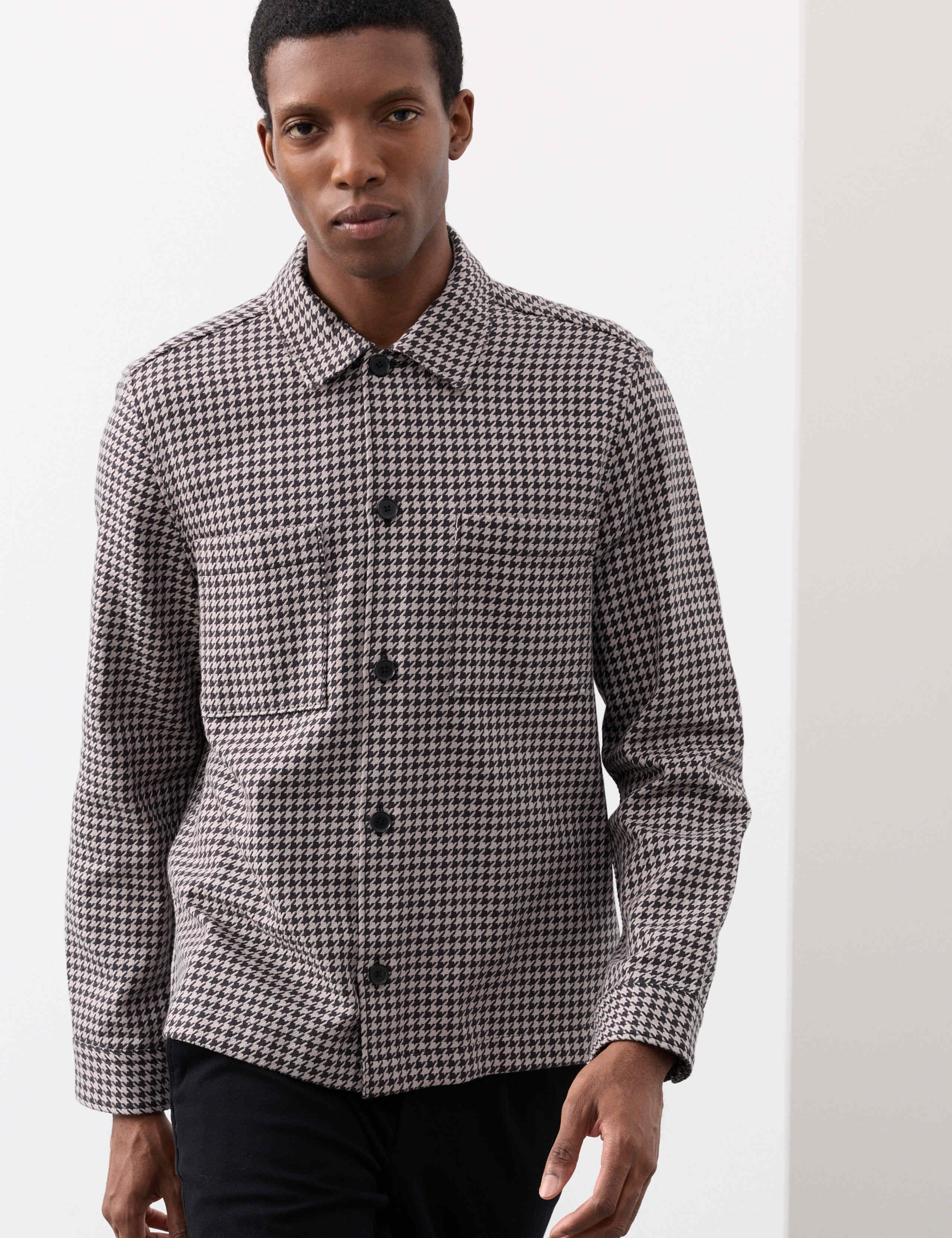 Pure Cotton Puppytooth Overshirt 6 of 7
