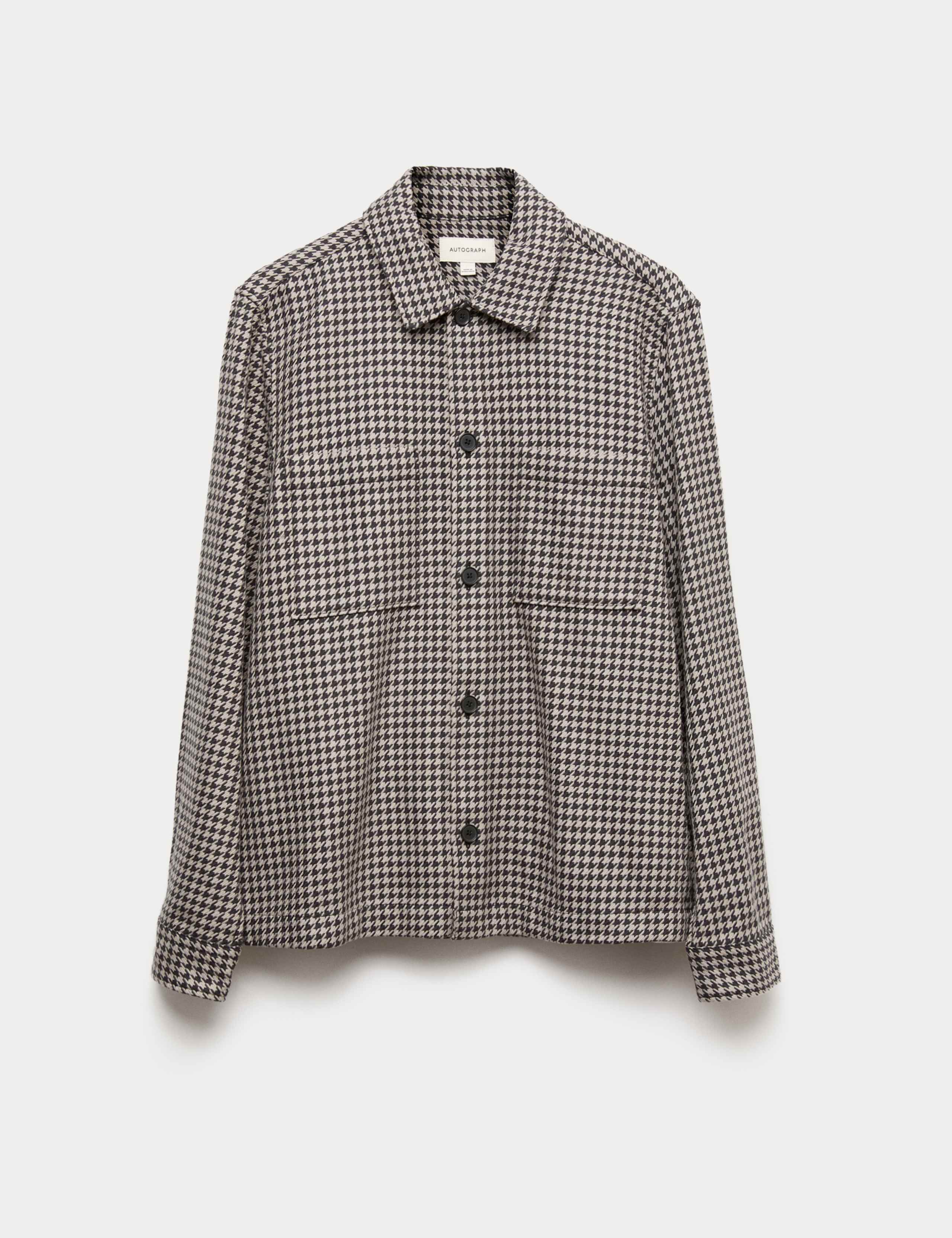 Pure Cotton Puppytooth Overshirt 2 of 7