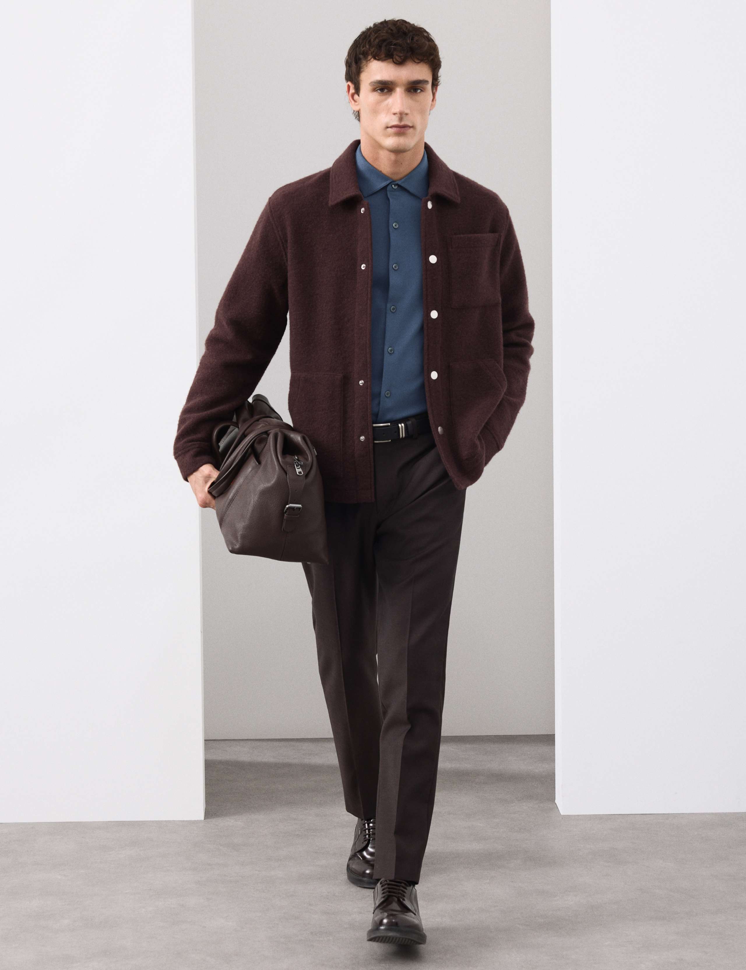 Slim Fit Easy Iron Pure Cotton Jersey Shirt 3 of 6