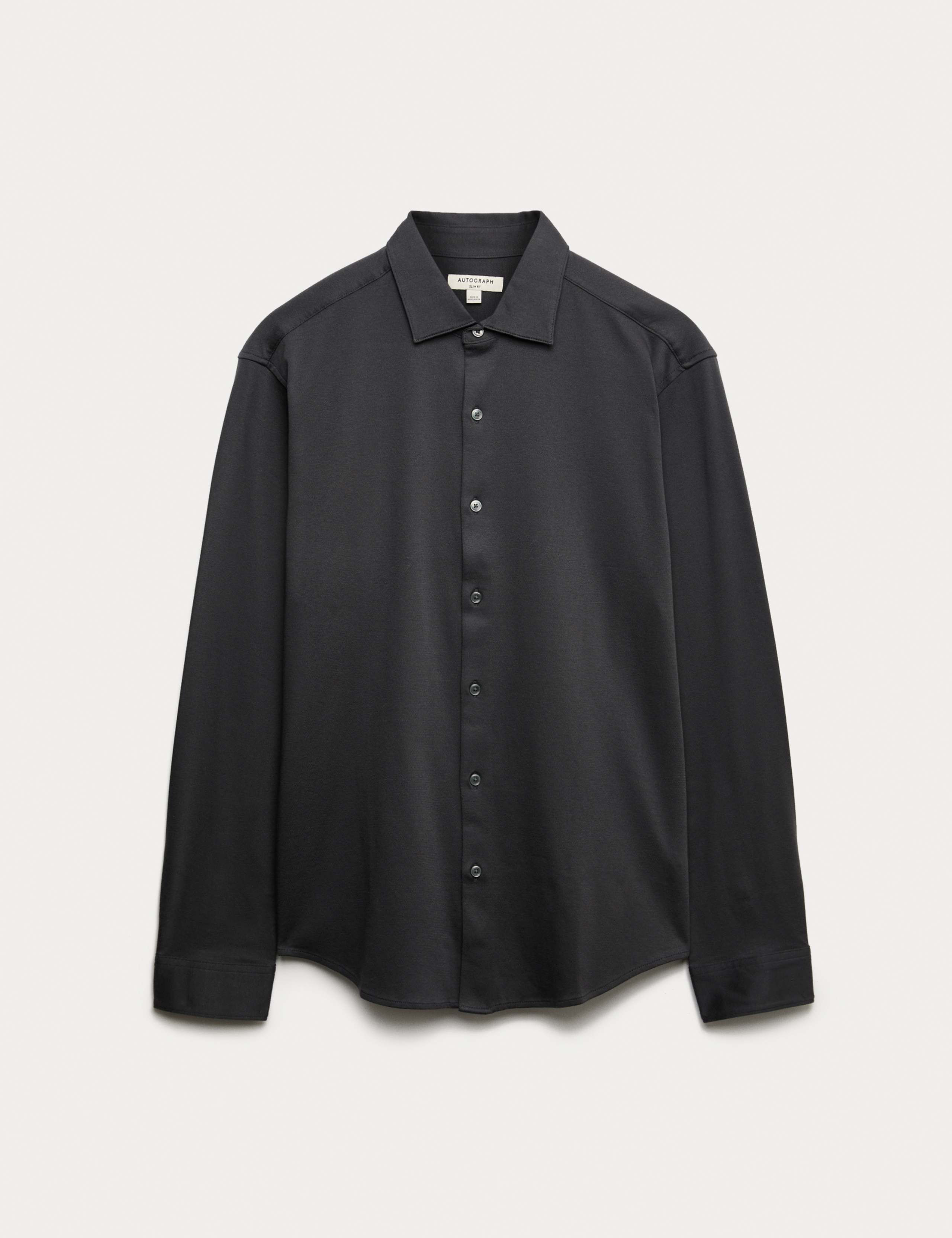 Regular Fit Easy Iron Pure Cotton Jersey Shirt 1 of 1