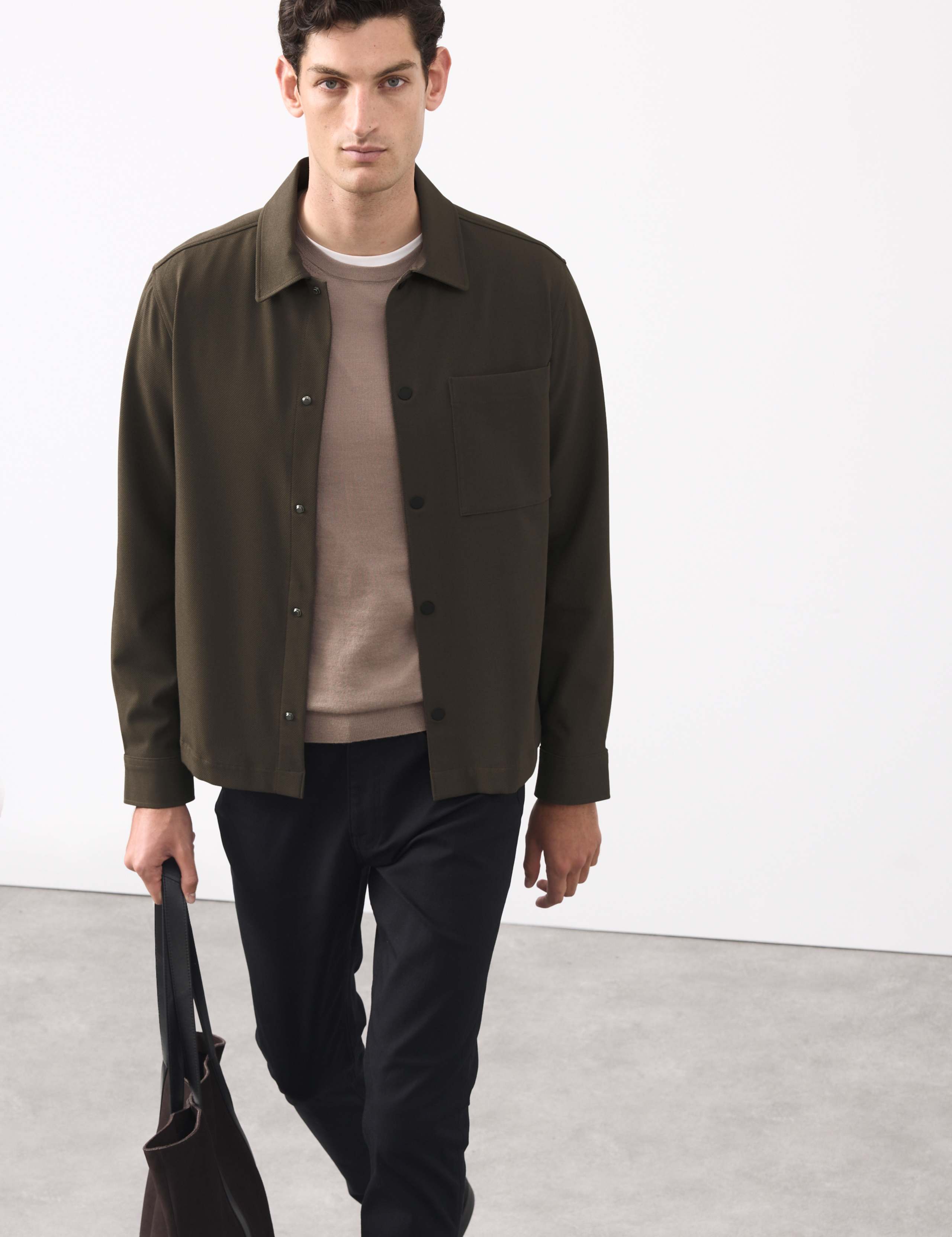 Regular Fit Stretch Overshirt 3 of 7