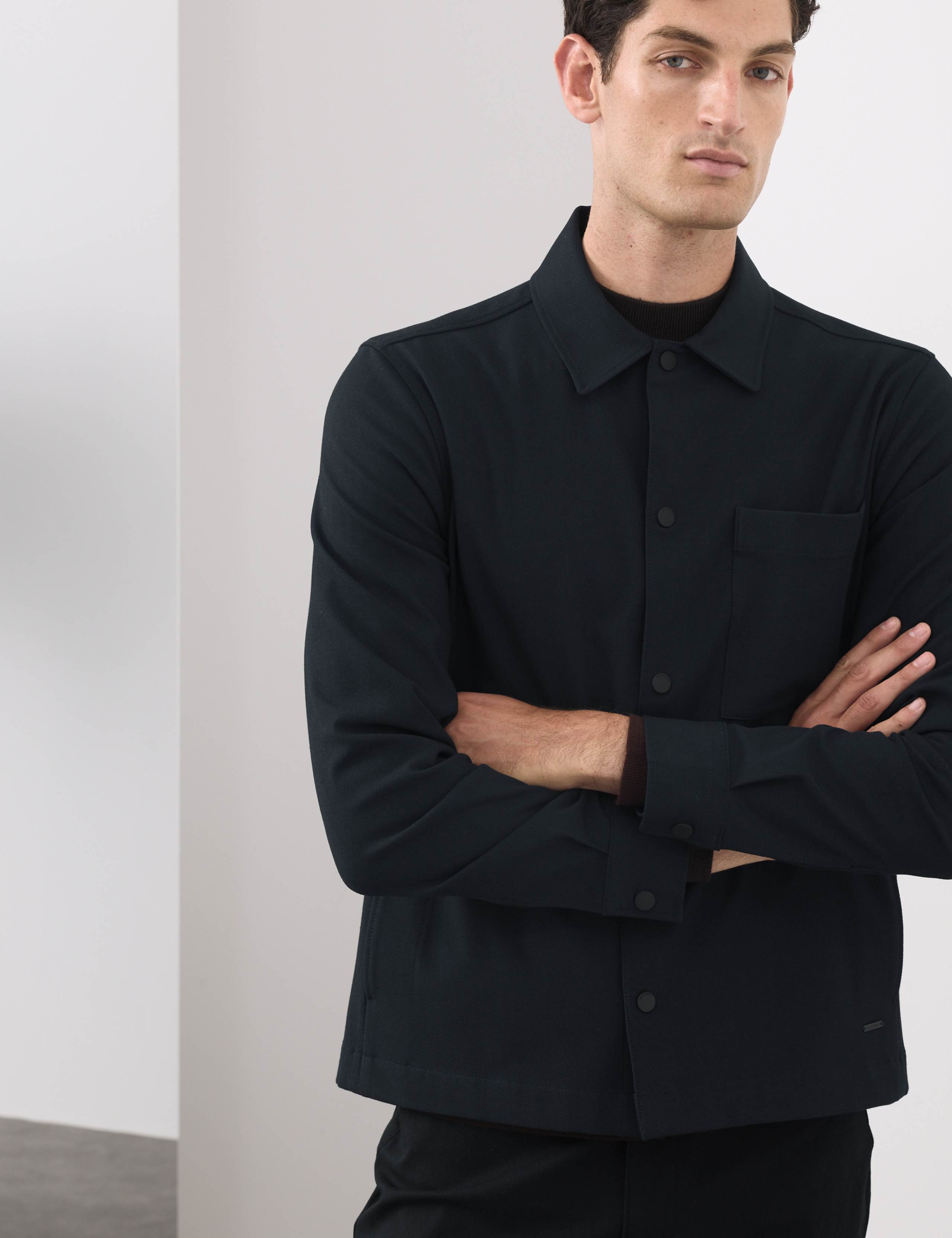 Regular Fit Stretch Overshirt 1 of 6