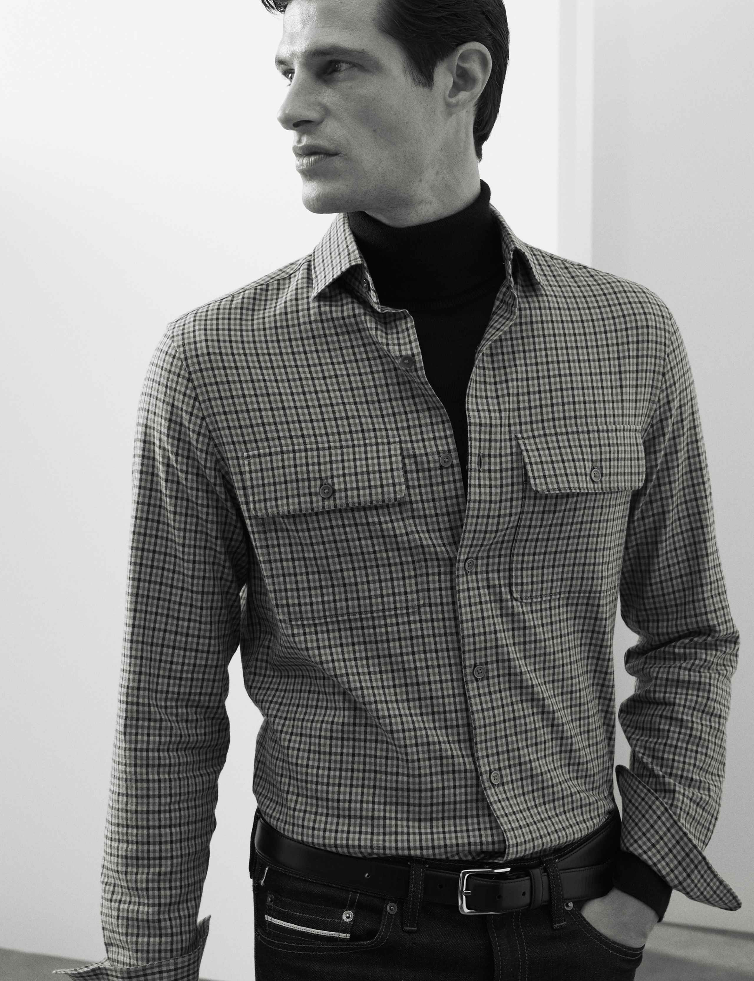 Easy Iron Cotton Rich Check Shirt 5 of 6