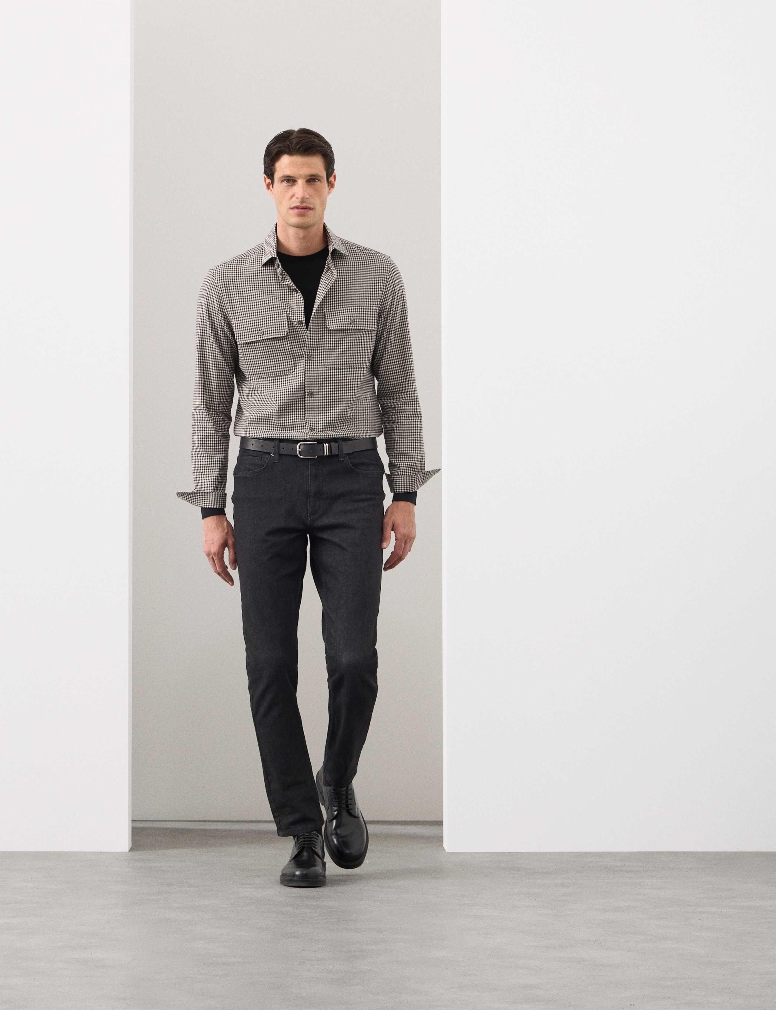 Easy Iron Cotton Rich Check Shirt 5 of 7