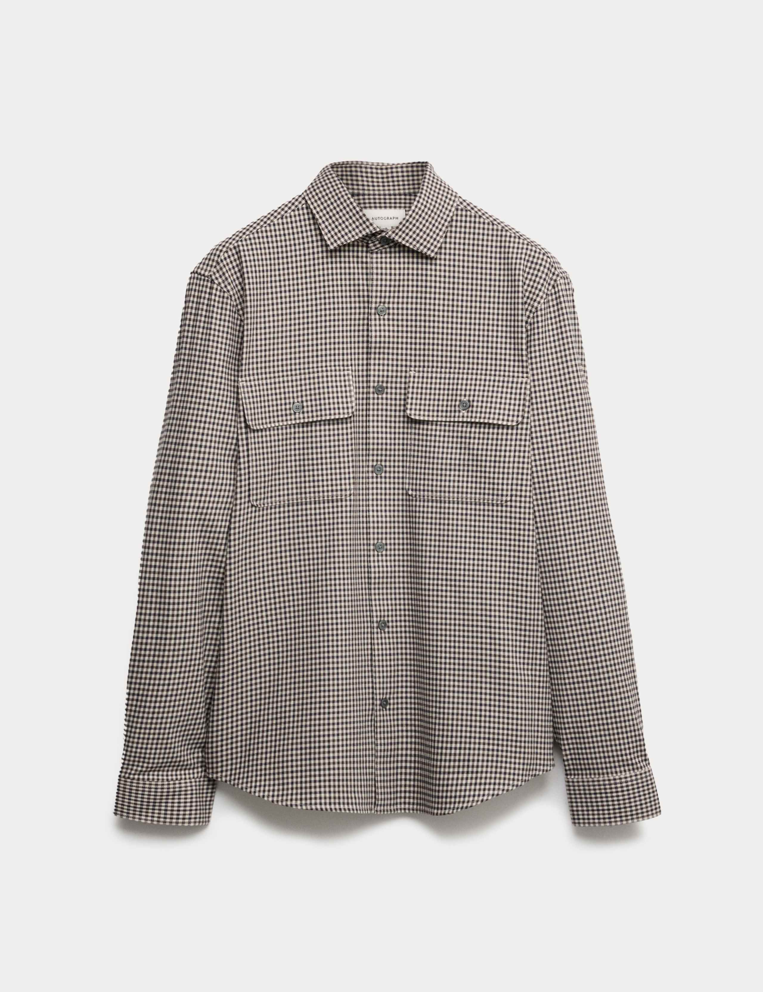 Easy Iron Cotton Rich Check Shirt 2 of 7