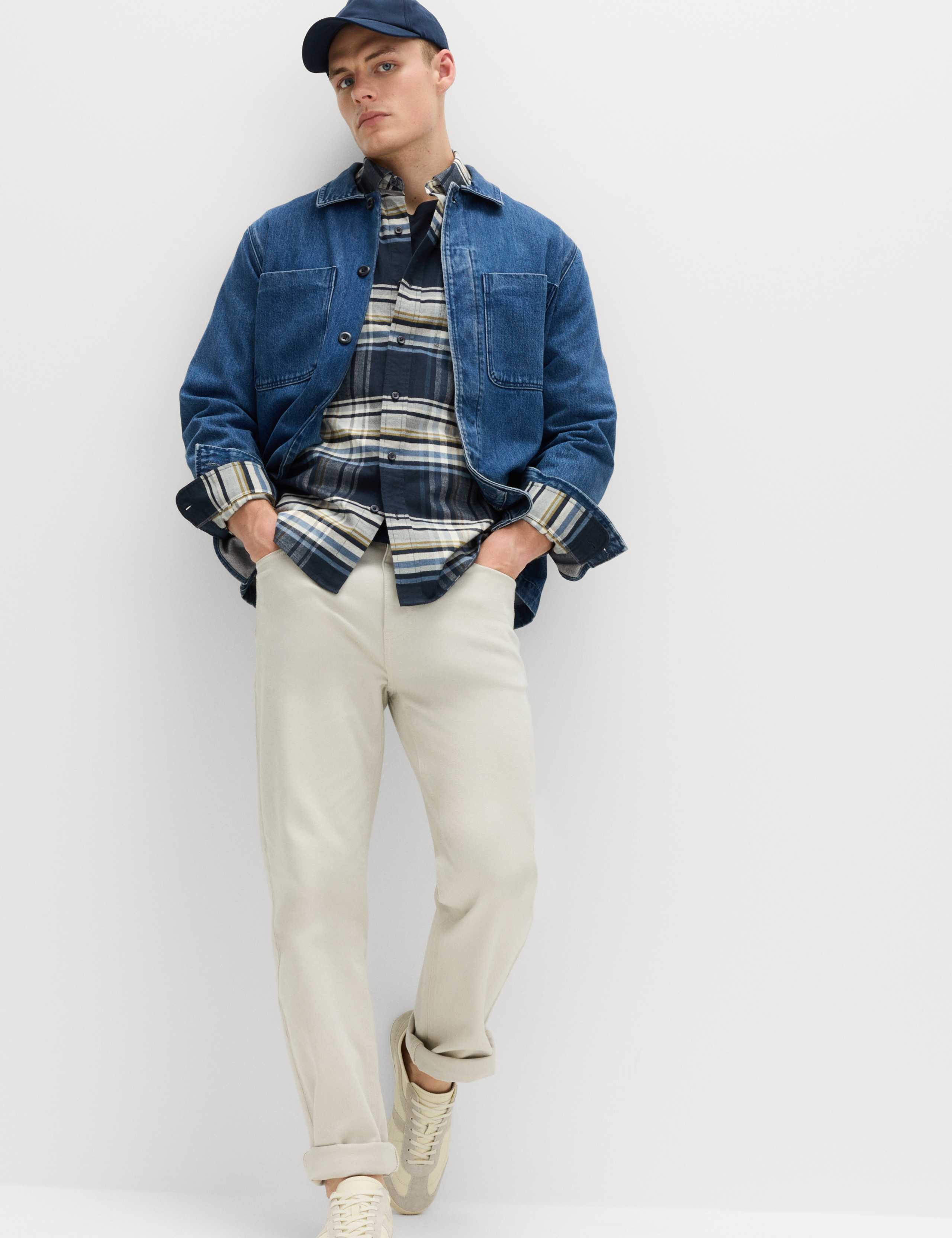 Cotton Rich Check Oxford Shirt 7 of 7