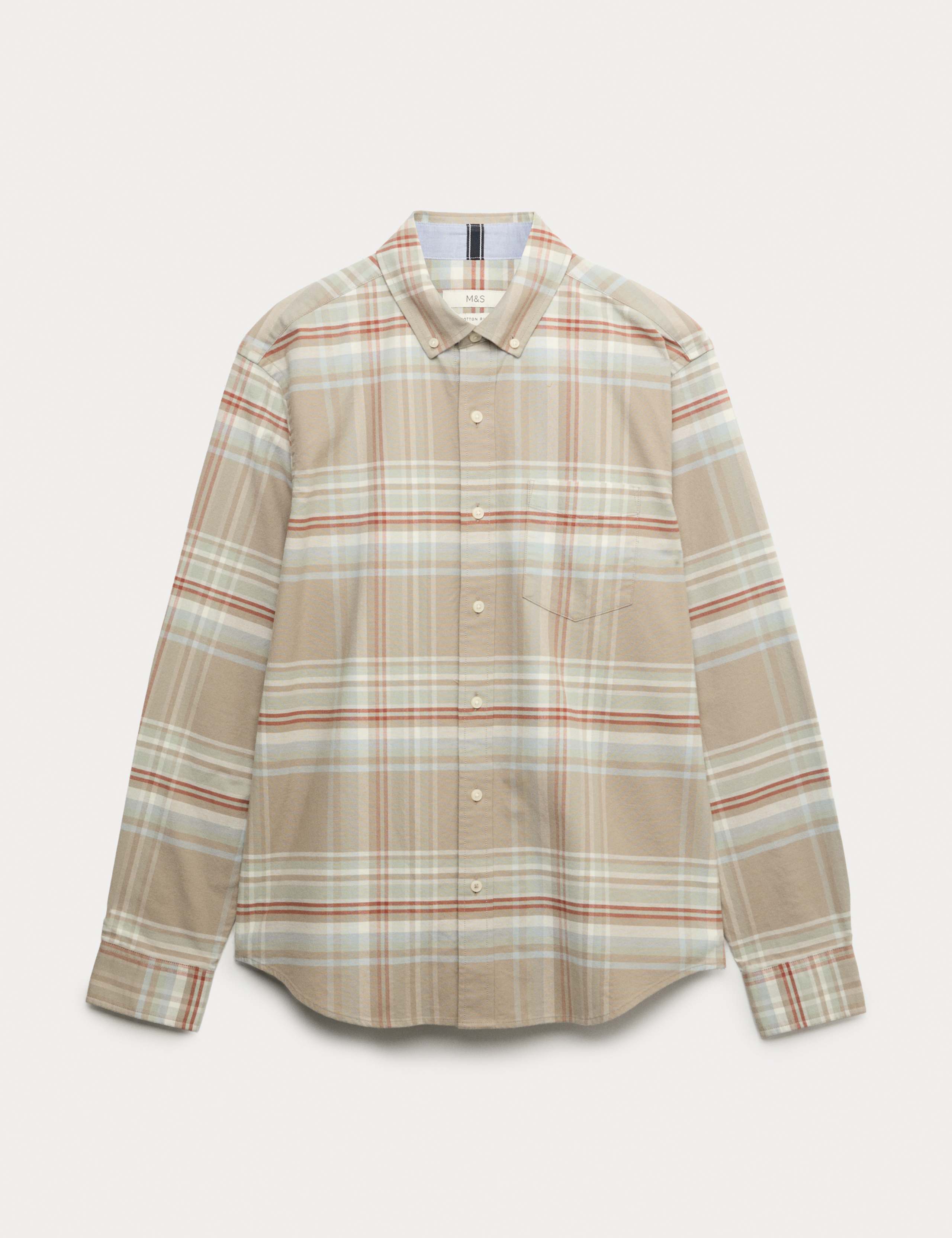 Cotton Rich Check Oxford Shirt 2 of 7