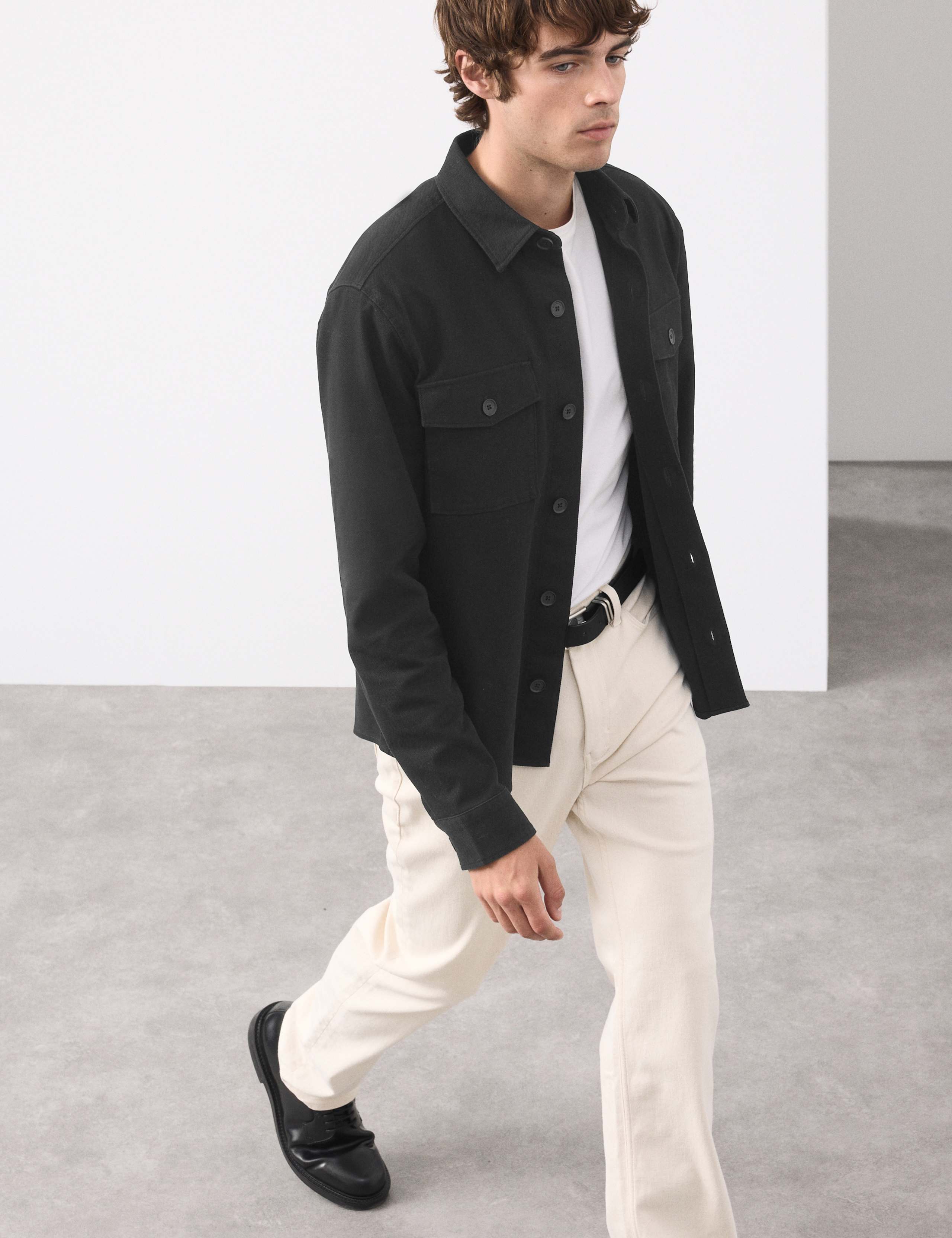 Regular Fit Cotton Rich Textured Shacket 6 of 7