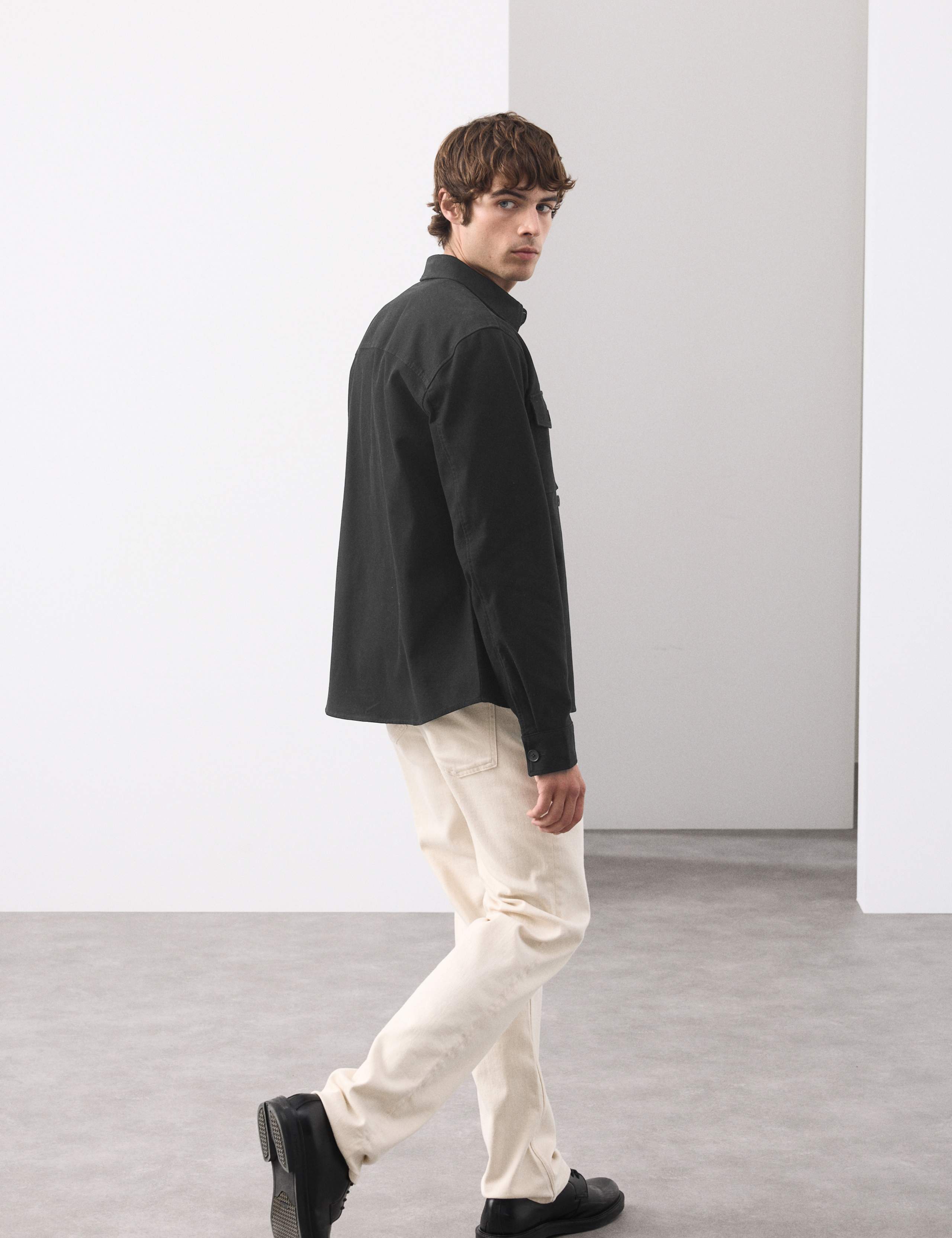 Regular Fit Cotton Rich Textured Shacket 7 of 7