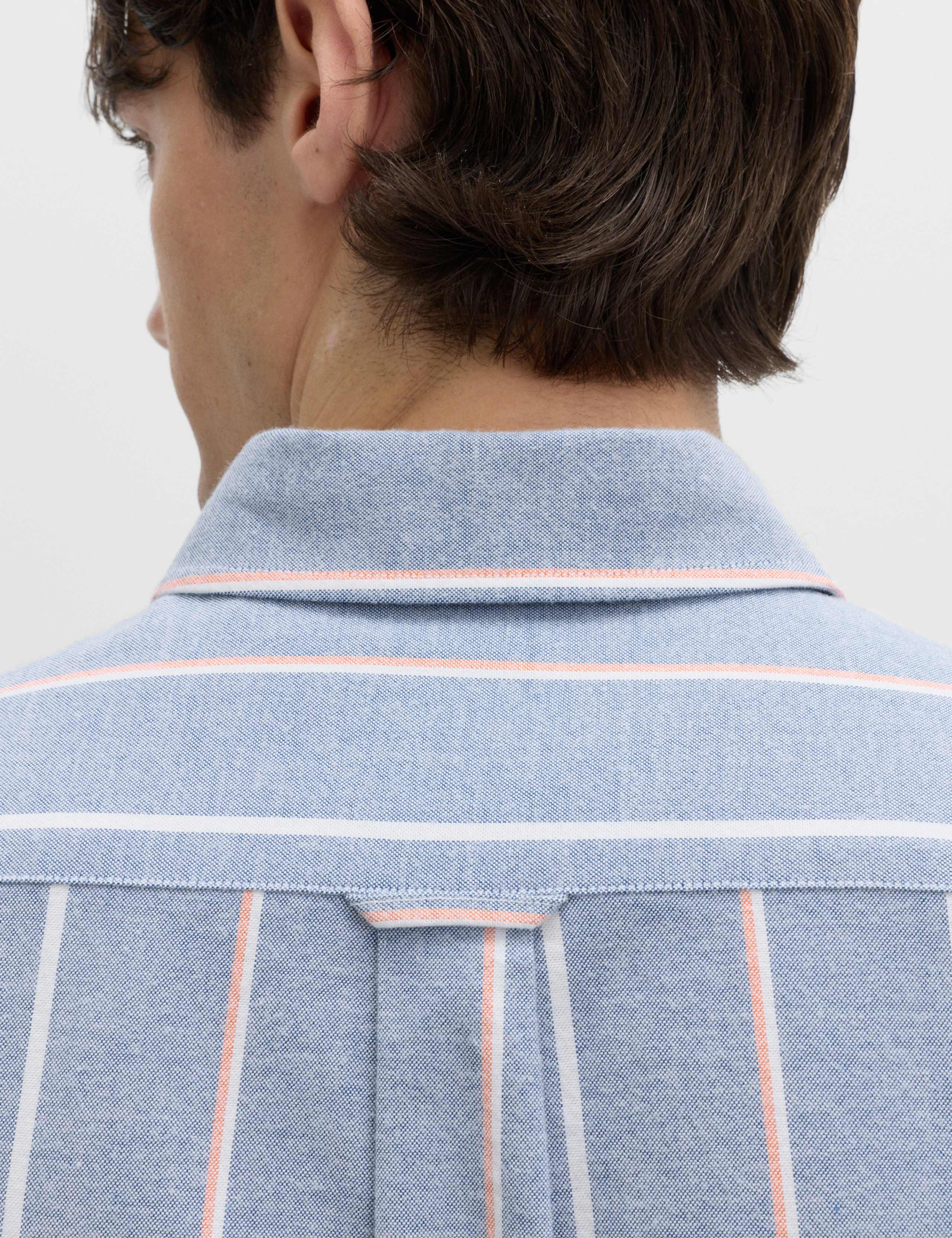 Cotton Rich Striped Oxford Shirt 6 of 6