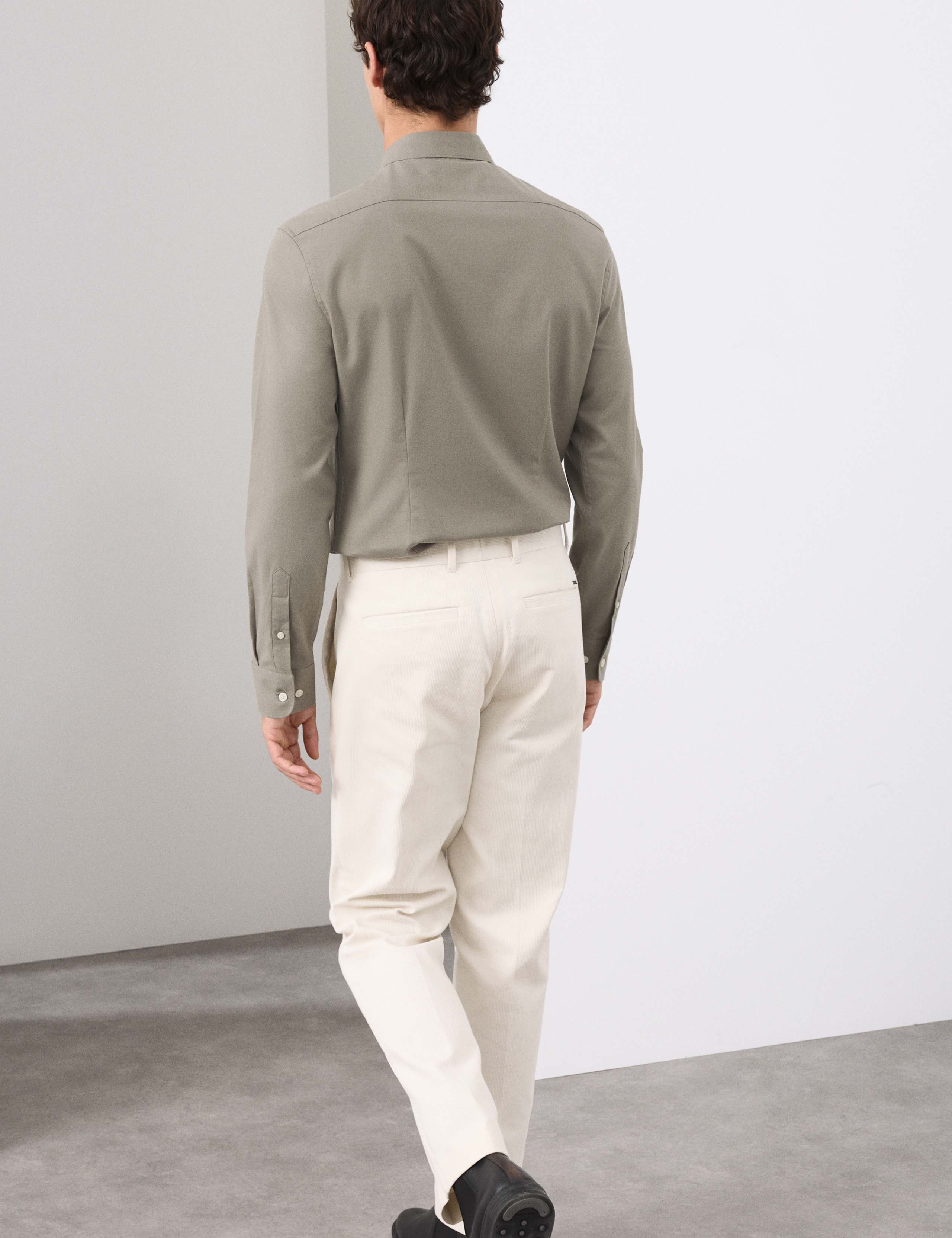 Slim Fit Cotton Rich Flannel Shirt 4 of 6