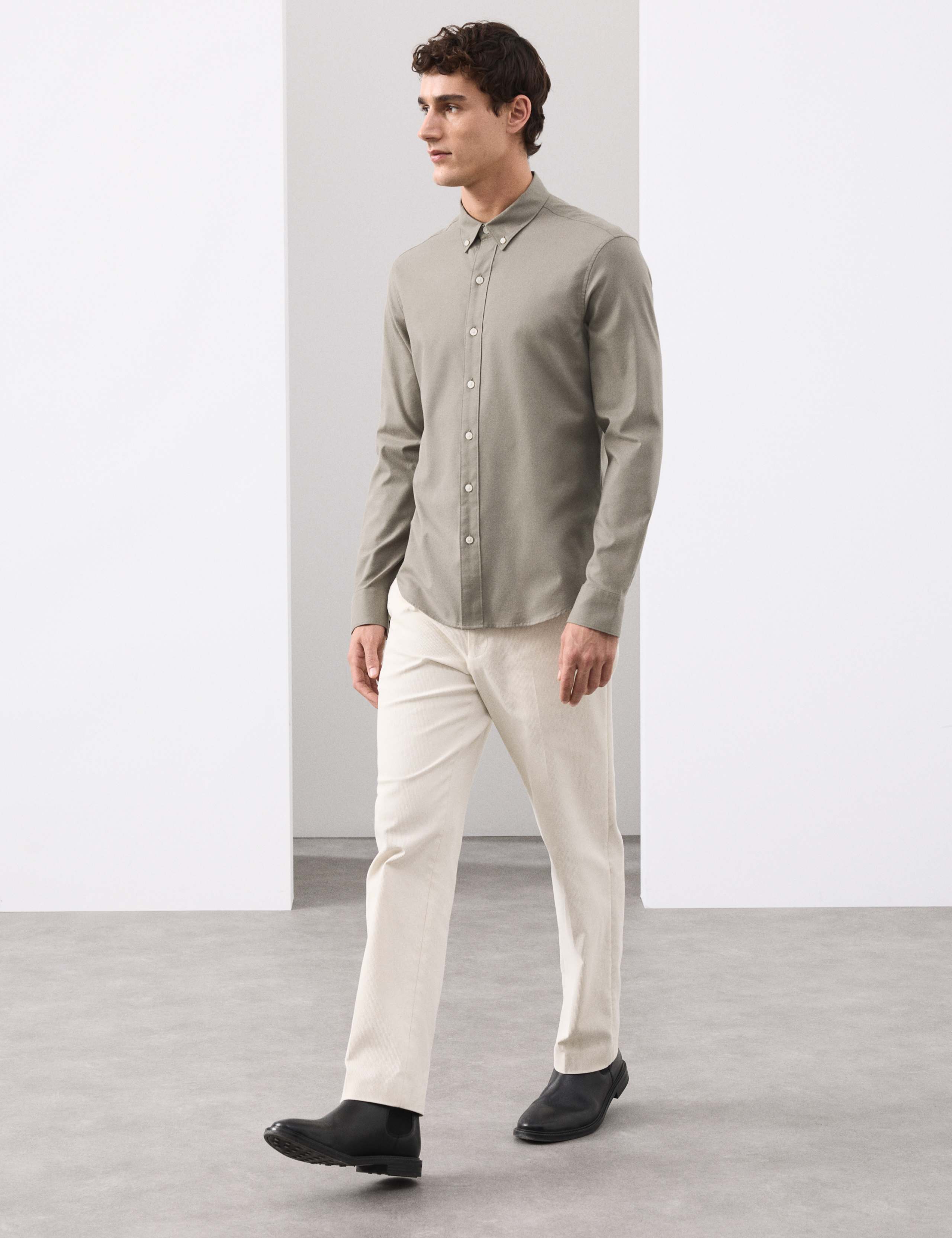 Slim Fit Cotton Rich Flannel Shirt 6 of 6