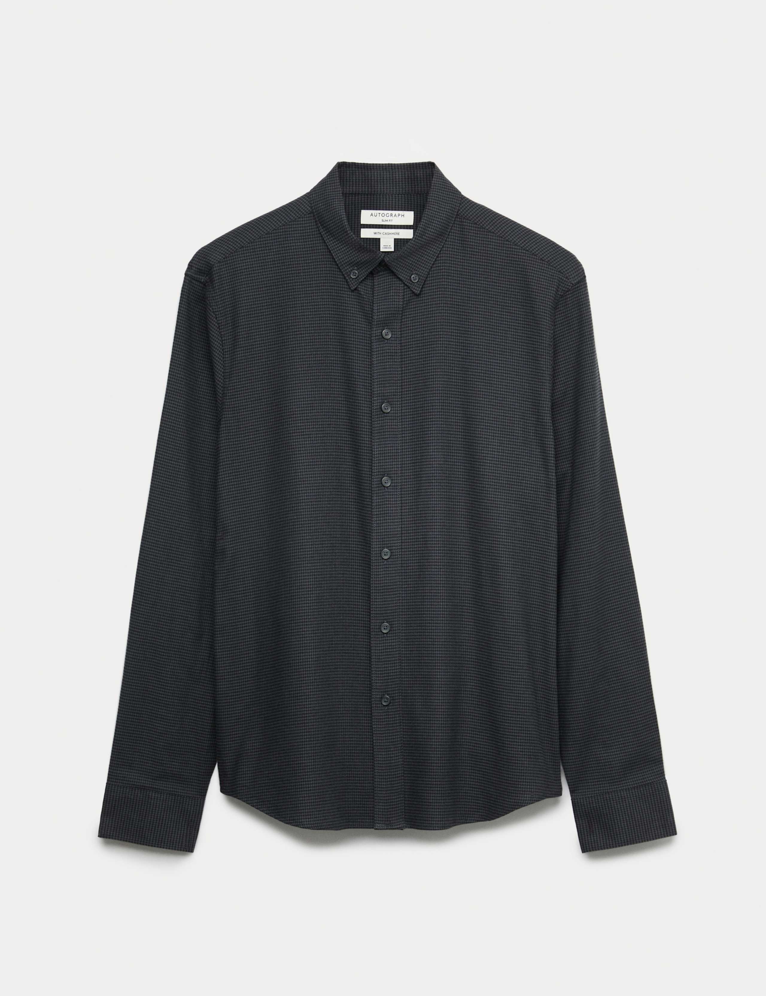 Slim Fit Cotton Rich Flannel Shirt 2 of 6