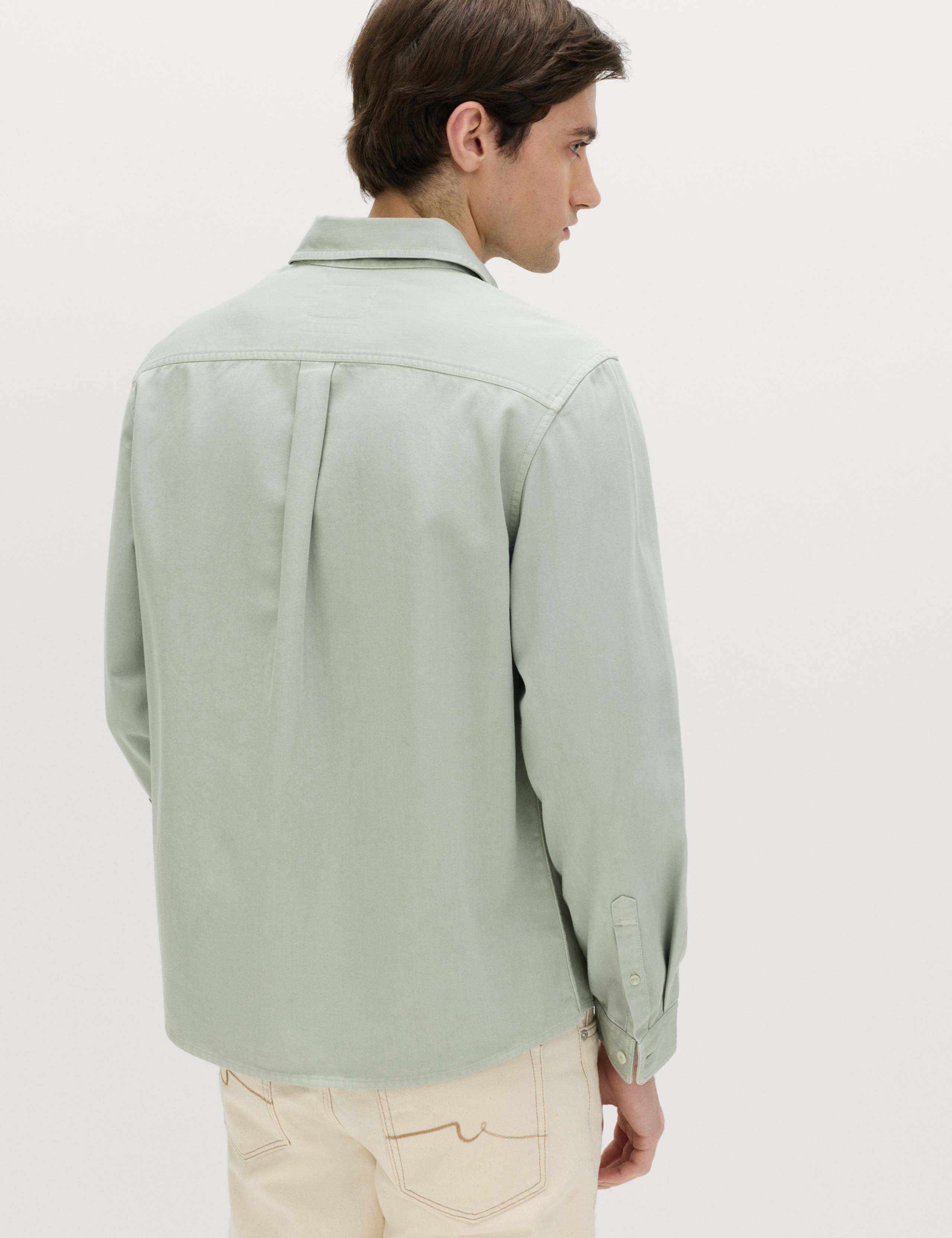 Pure Cotton Garment Dye Oxford Shirt 3 of 6