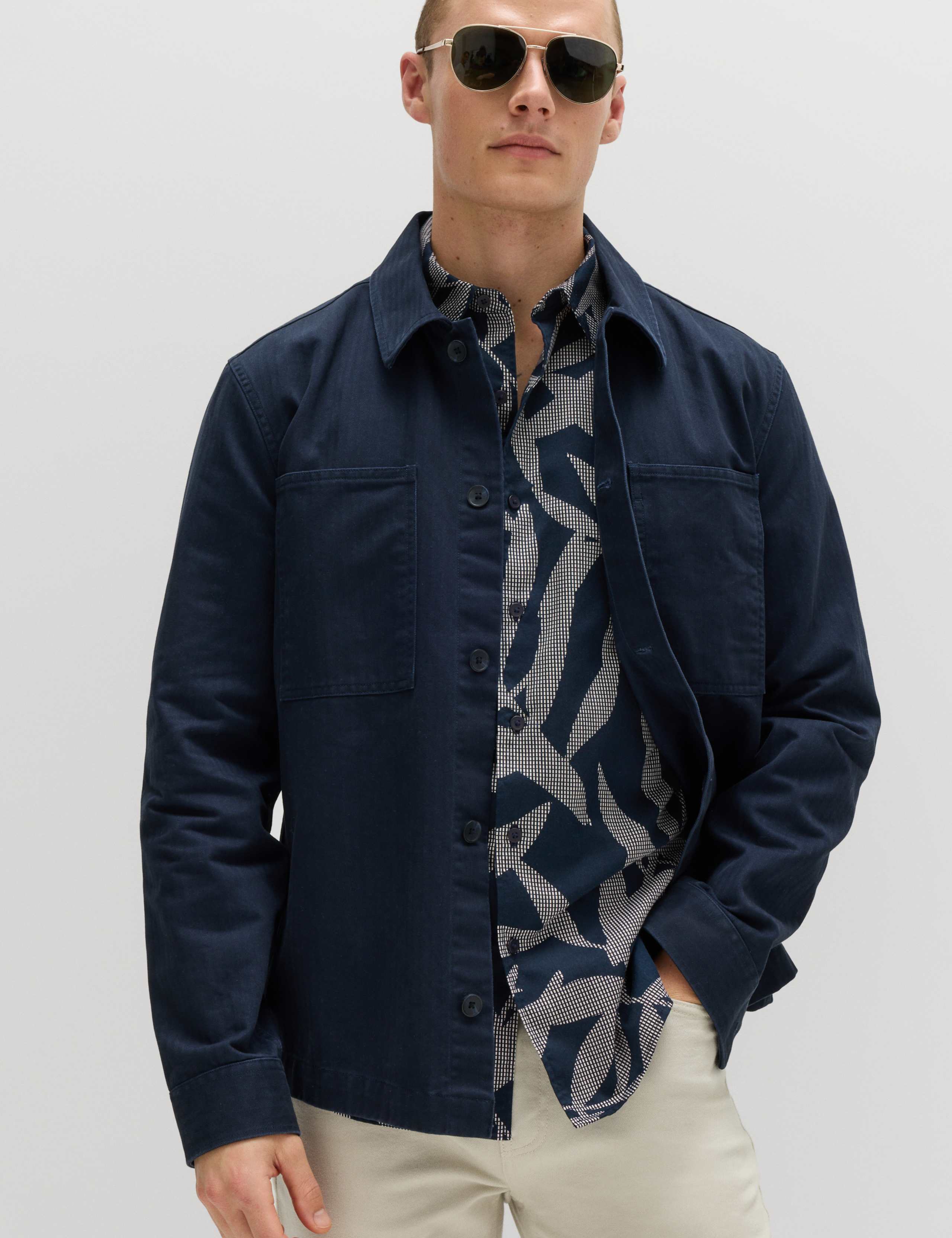 Pure Cotton Floral Short Sleeve Shirt 3 of 6