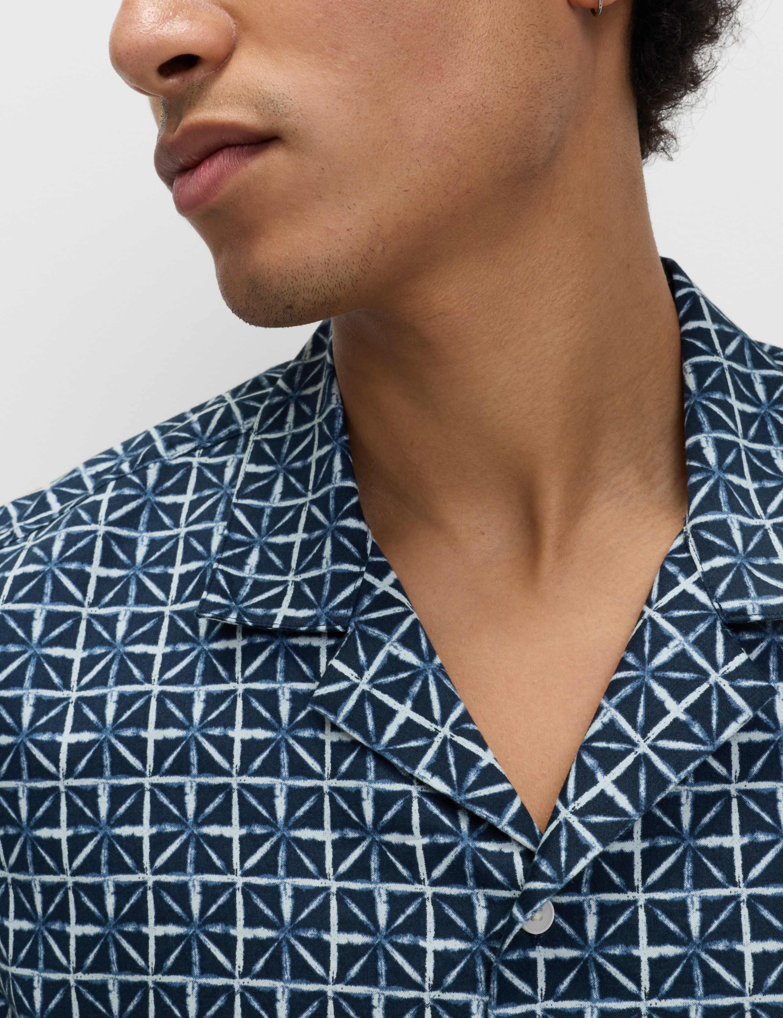 Pure Cotton Geometric Shirt 3 of 5